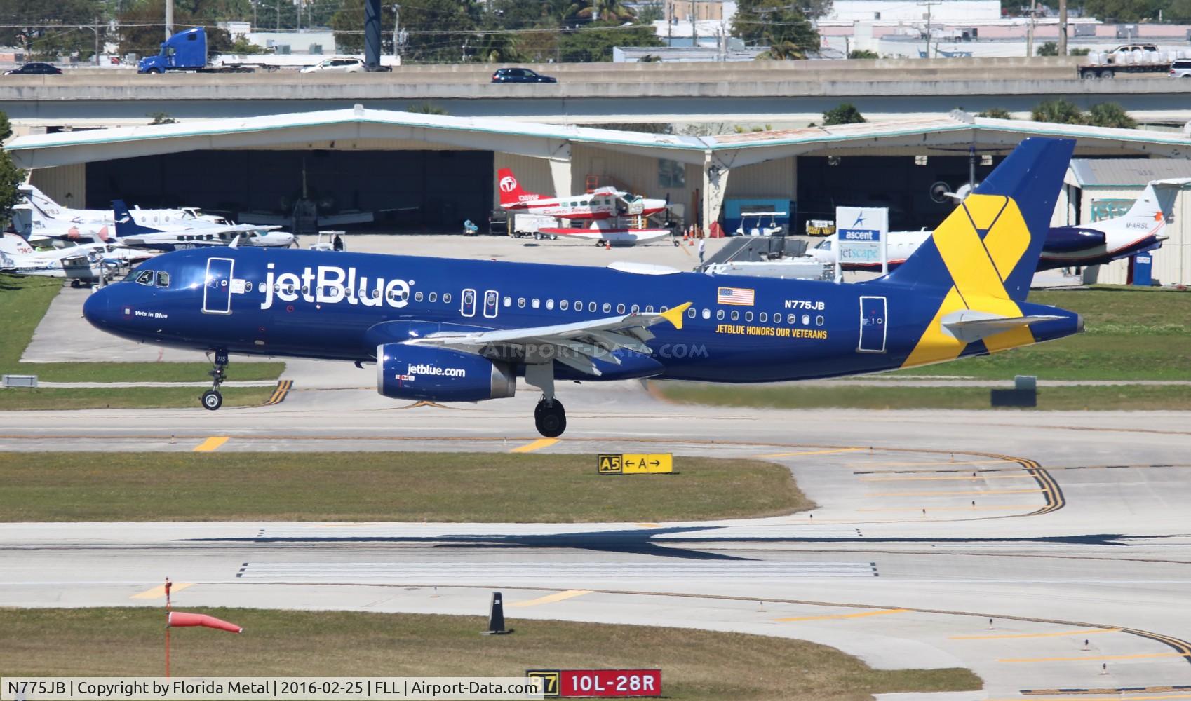 N775JB, 2009 Airbus A320-232 C/N 3800, Vets In Blue