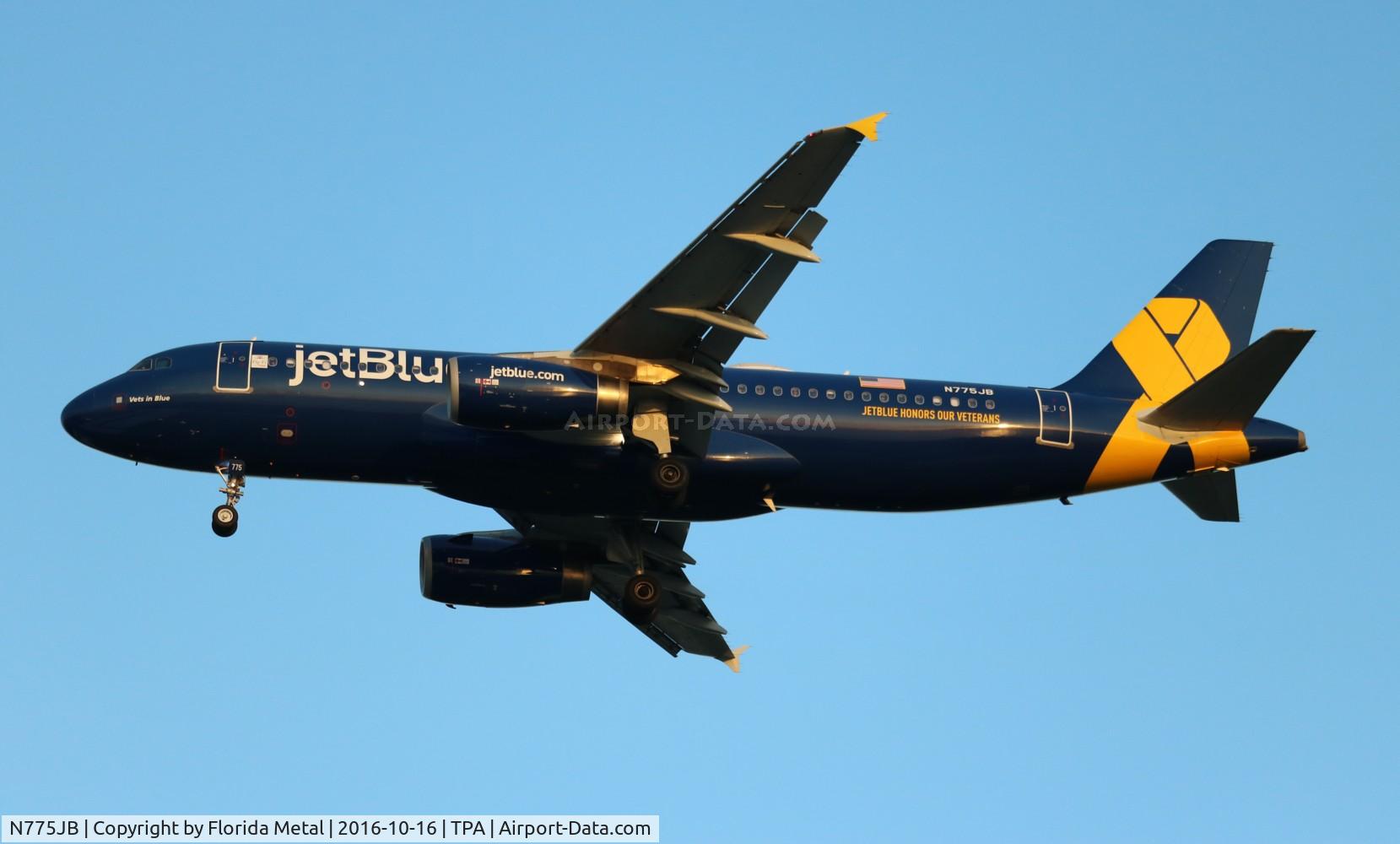 N775JB, 2009 Airbus A320-232 C/N 3800, Vets In Blue