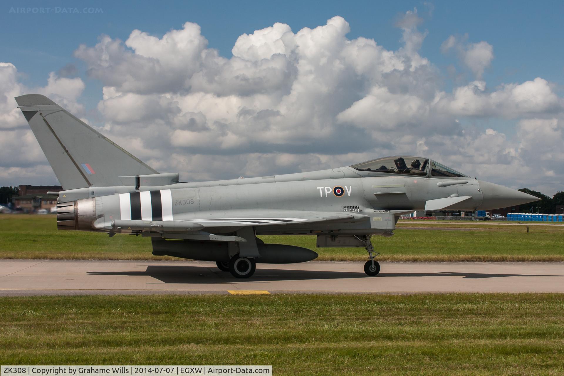 ZK308, 2009 Eurofighter EF-2000 Typhoon FGR4 C/N BS059, Eurofighter Typhoon FGR4 ZK308/TP-V 29 [Reserve] Sqd RAF Waddington 7/7/14