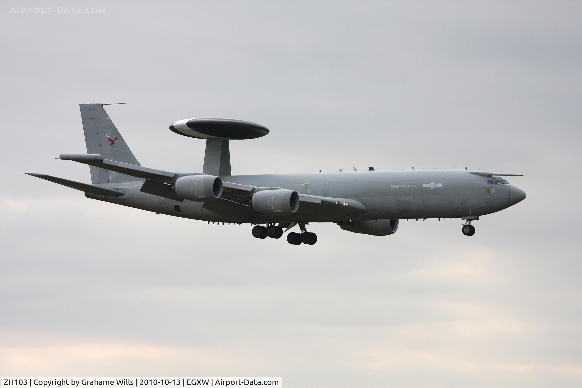 ZH103, 1990 Boeing E-3D Sentry AEW.1 Sentry C/N 24111, Boeing Sentry AEW1 ZH103 8 Sqd RAF Waddington 13/10/10