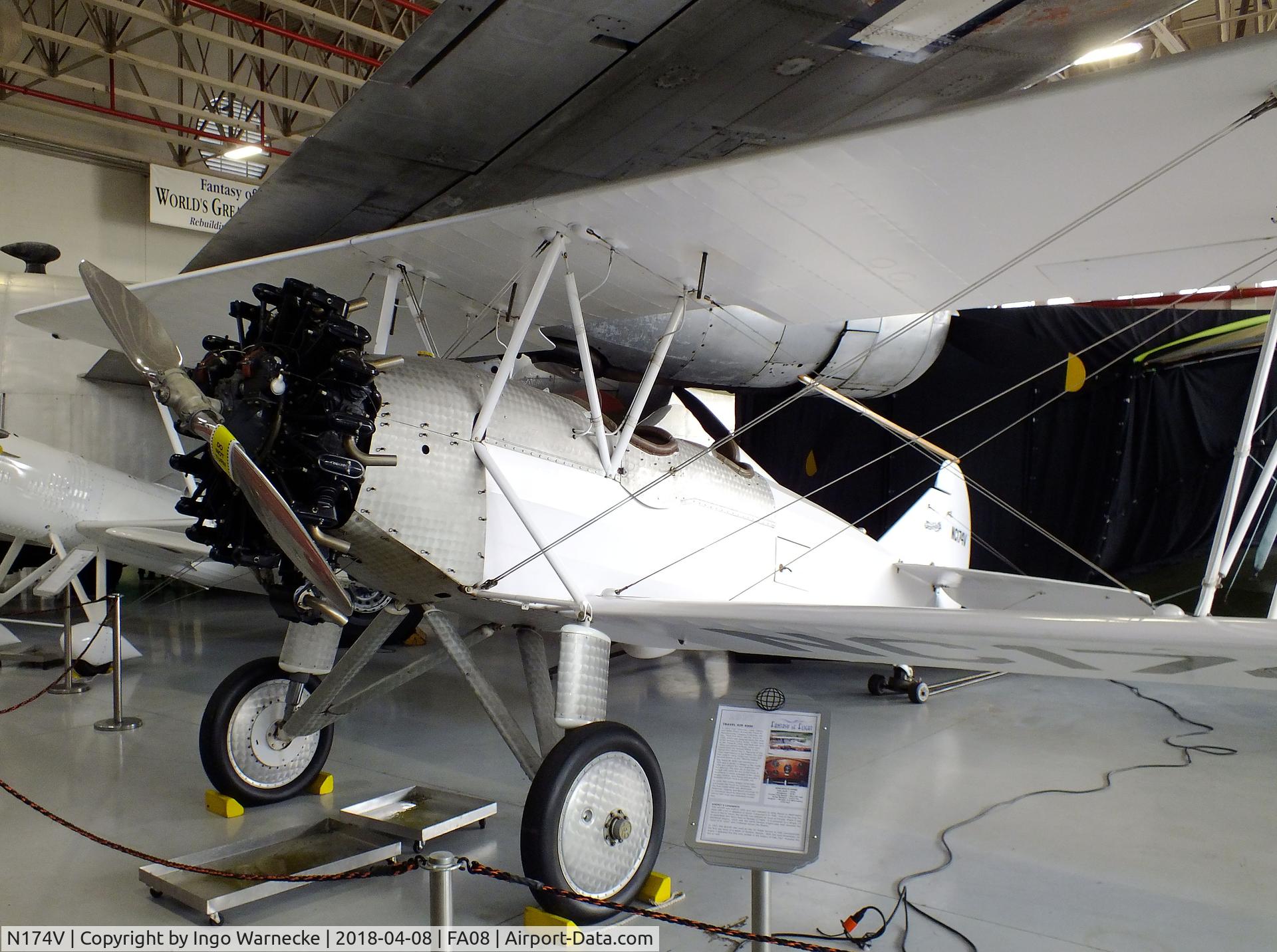 N174V, 1930 Curtiss-Wright Travel Air B-4000 C/N 1365, Curtiss-Wright Travel Air B-4000 at the Fantasy of Flight Museum, Polk City FL