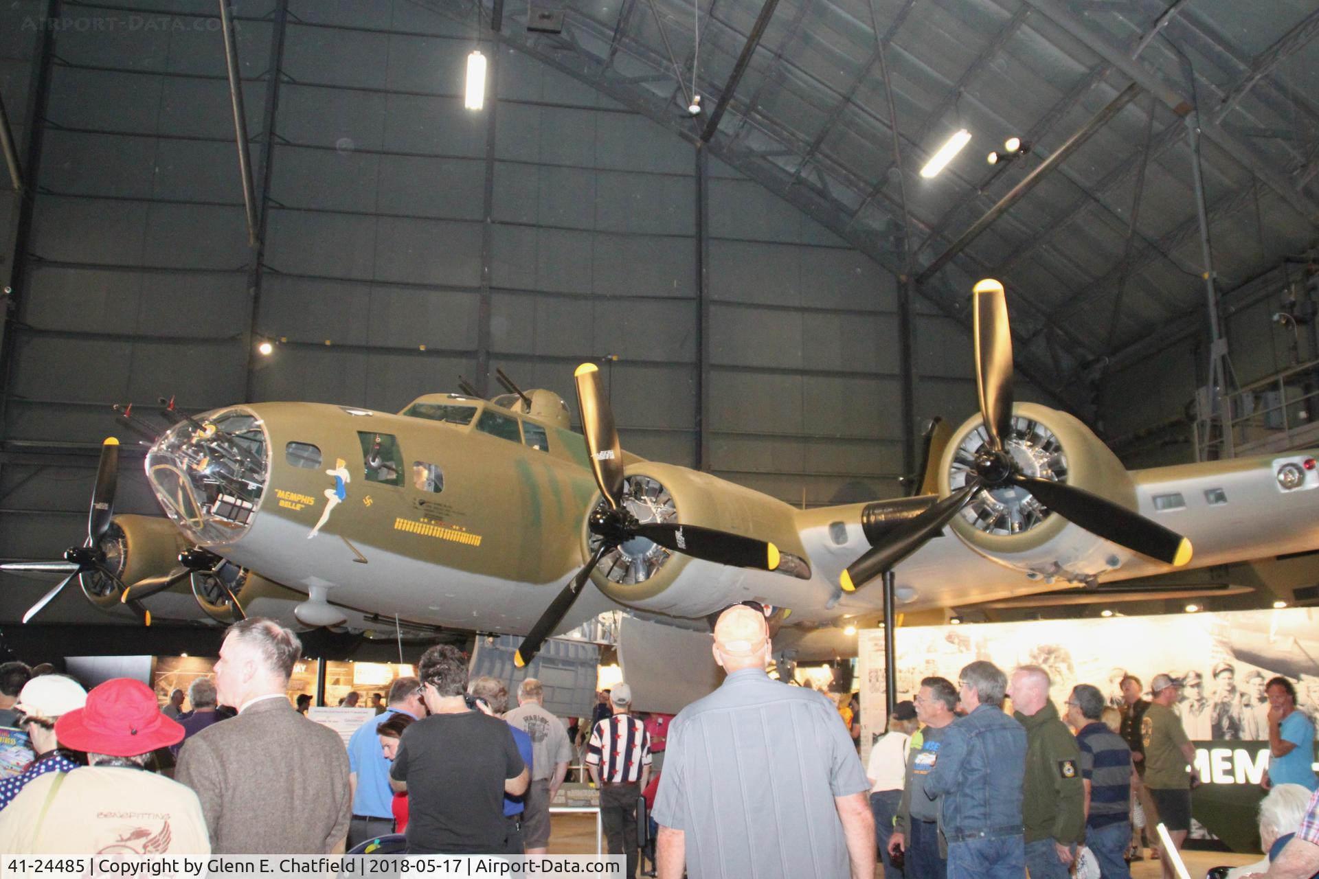 41-24485, 1941 Boeing B-17F-10-BO Flying Fortress (299P) C/N 3170, Fully restored and open for public display on 5/17/18
