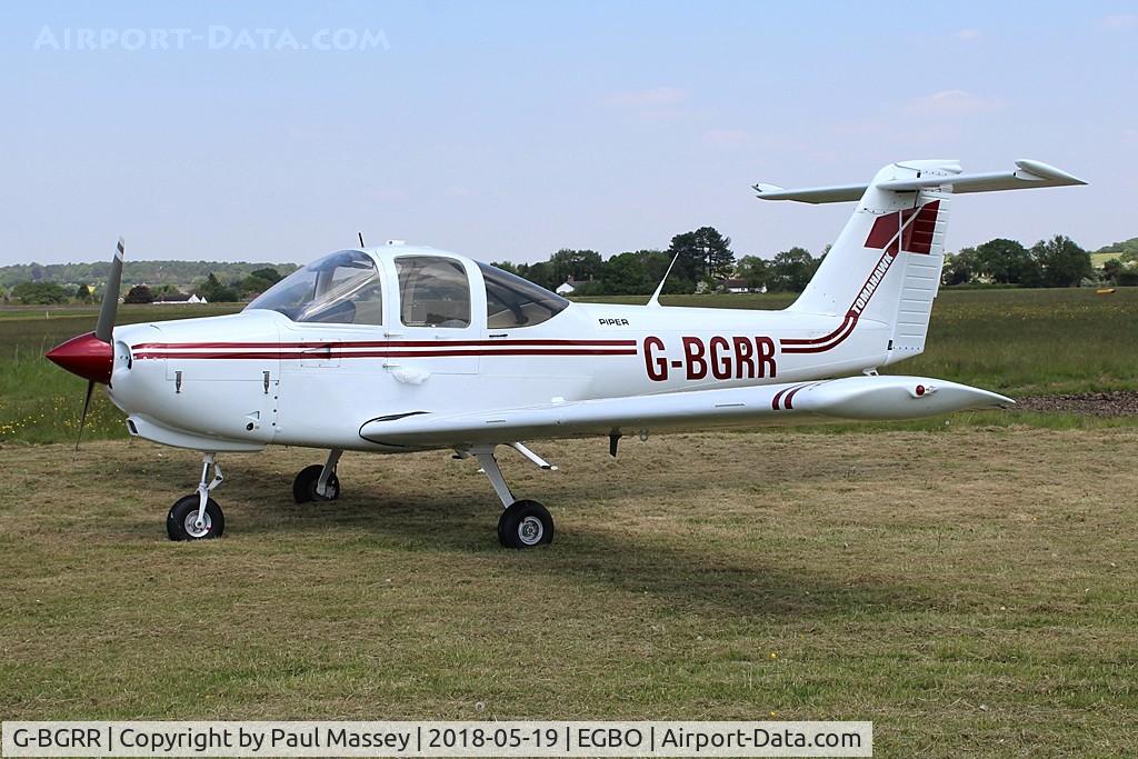 G-BGRR, 1978 Piper PA-38-112 Tomahawk Tomahawk C/N 38-78A0336, New colour scheme. Ex:-OO-FLT,N9685N.