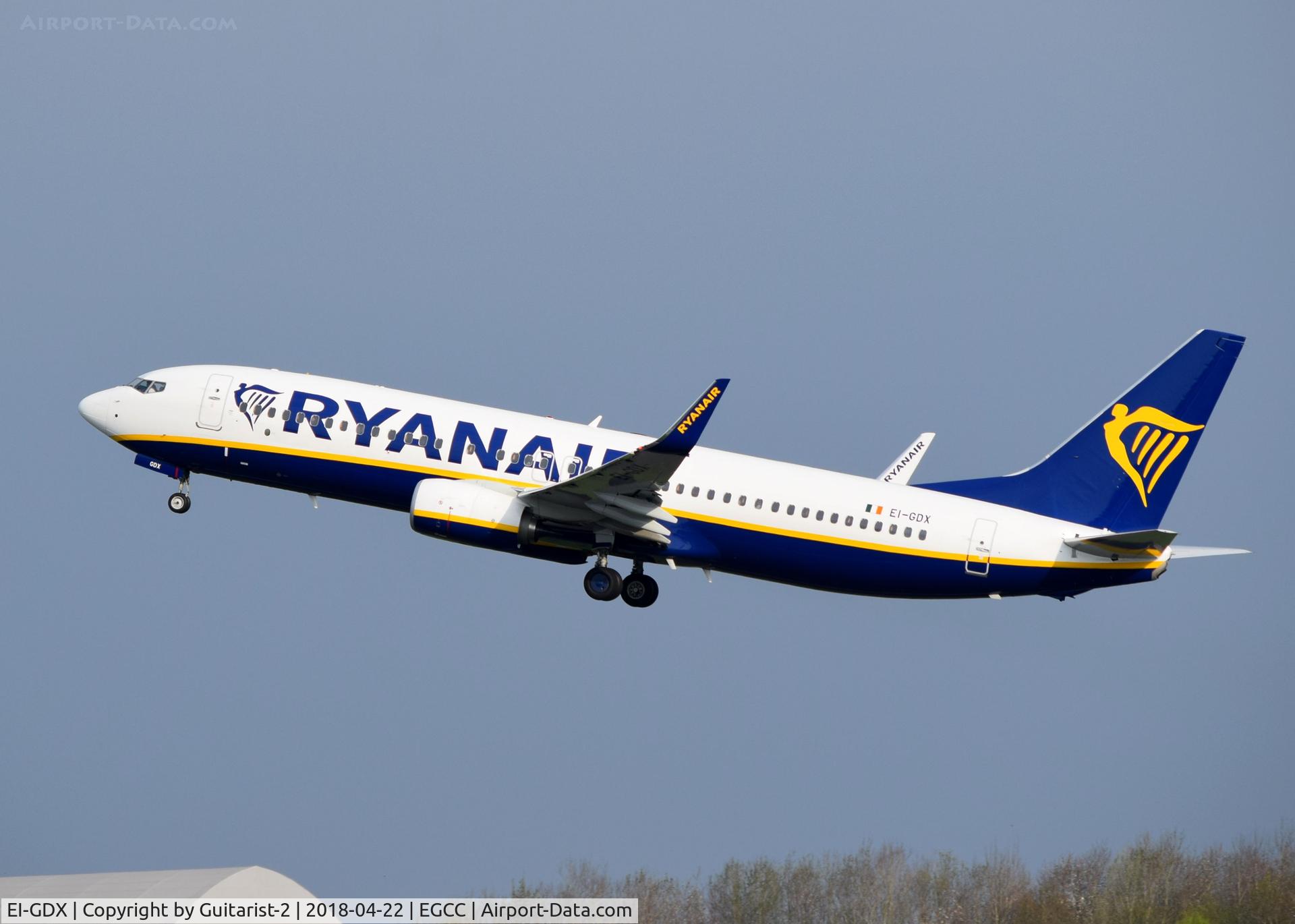 EI-GDX, 2018 Boeing 737-800 C/N 44817, At Manchester