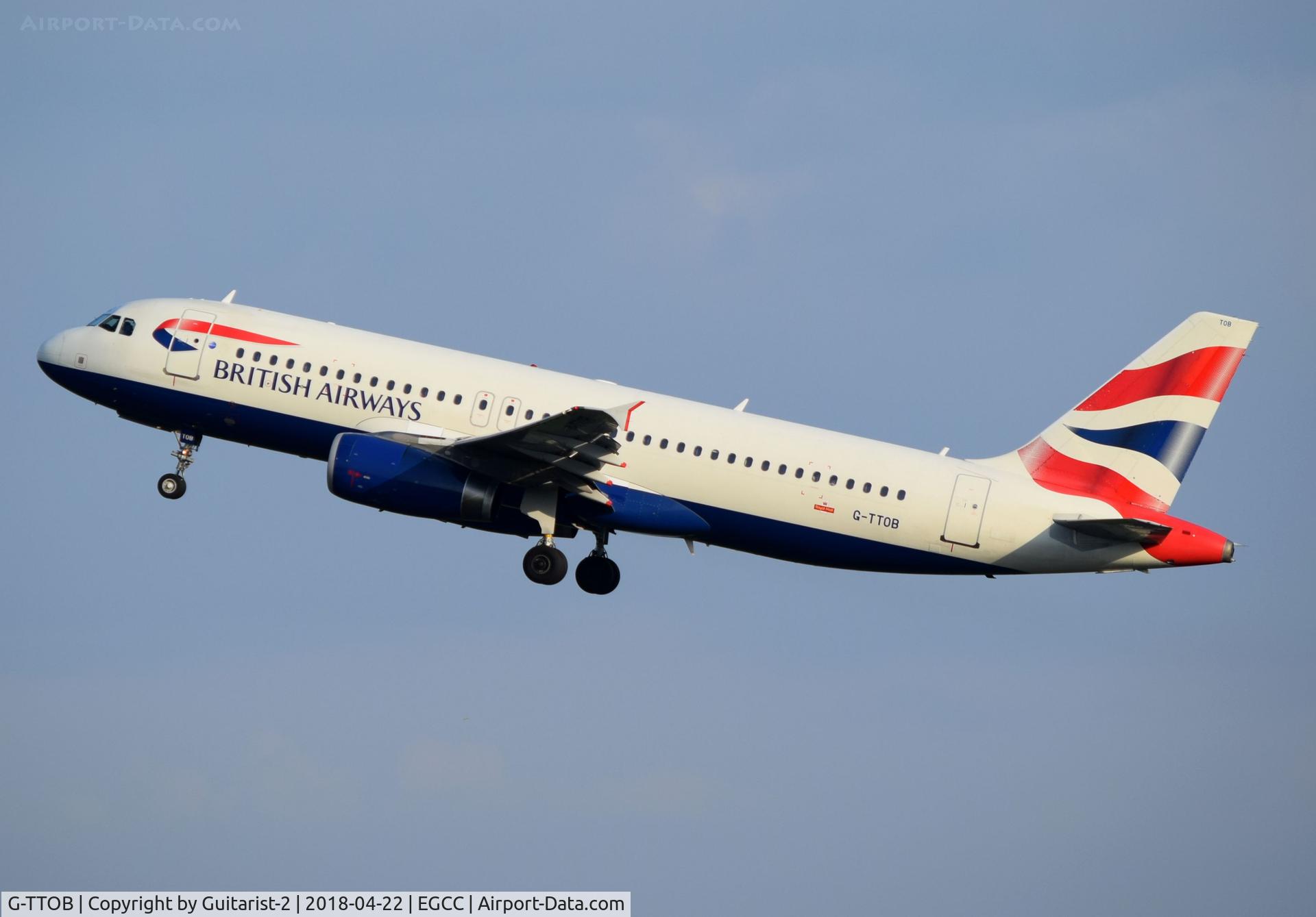 G-TTOB, 2001 Airbus A320-232 C/N 1687, At Manchester