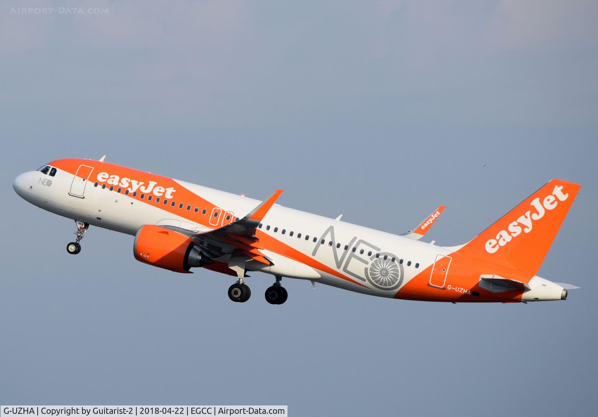 G-UZHA, 2017 Airbus A320-251NEO C/N 7649, At Manchester