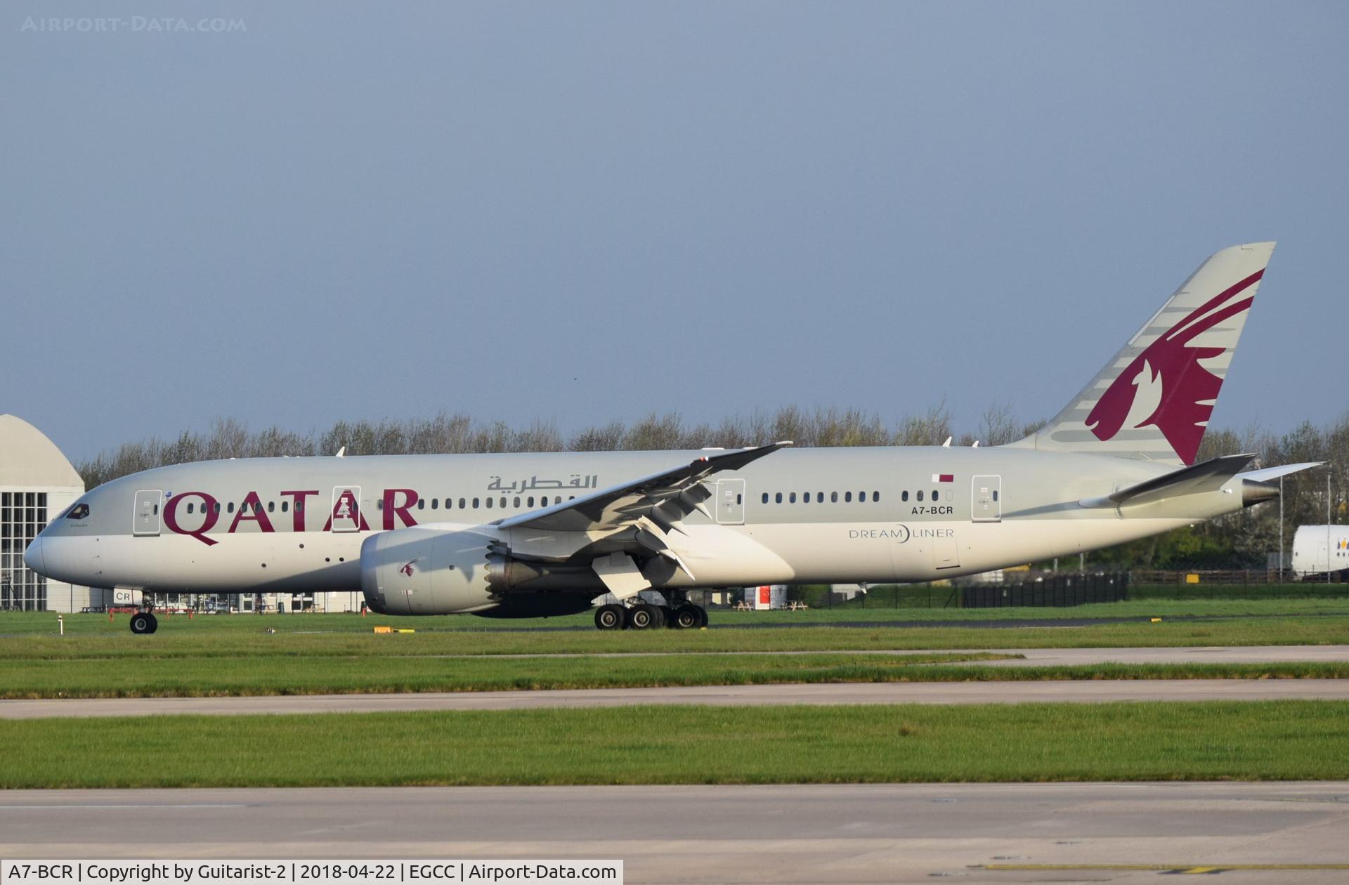 A7-BCR, 2014 Boeing 787-8 Dreamliner Dreamliner C/N 38336, At Manchester
