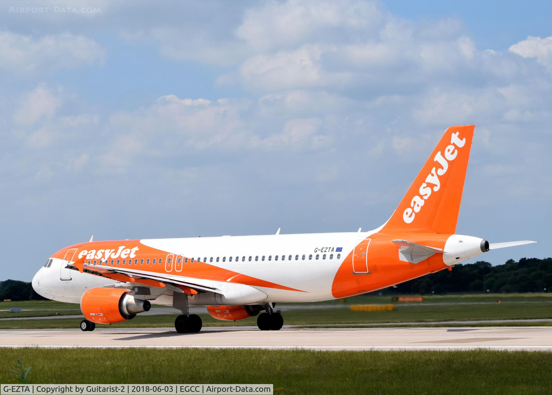 G-EZTA, 2009 Airbus A320-214 C/N 3805, At Manchester