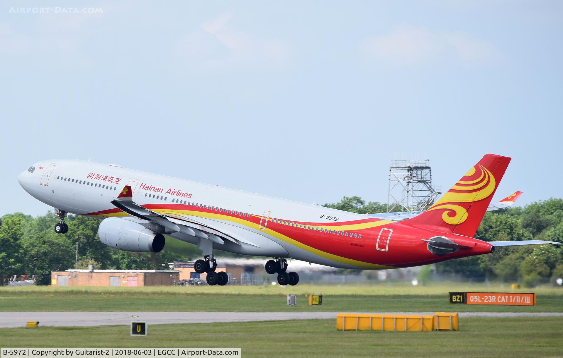 B-5972, 2015 Airbus A330-343 C/N 1634, At Manchester