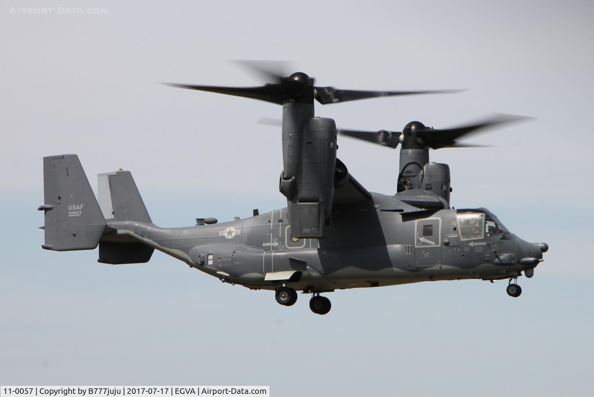 11-0057, 2011 Bell-Boeing CV-22B Osprey C/N D1038, at TATOO 2017