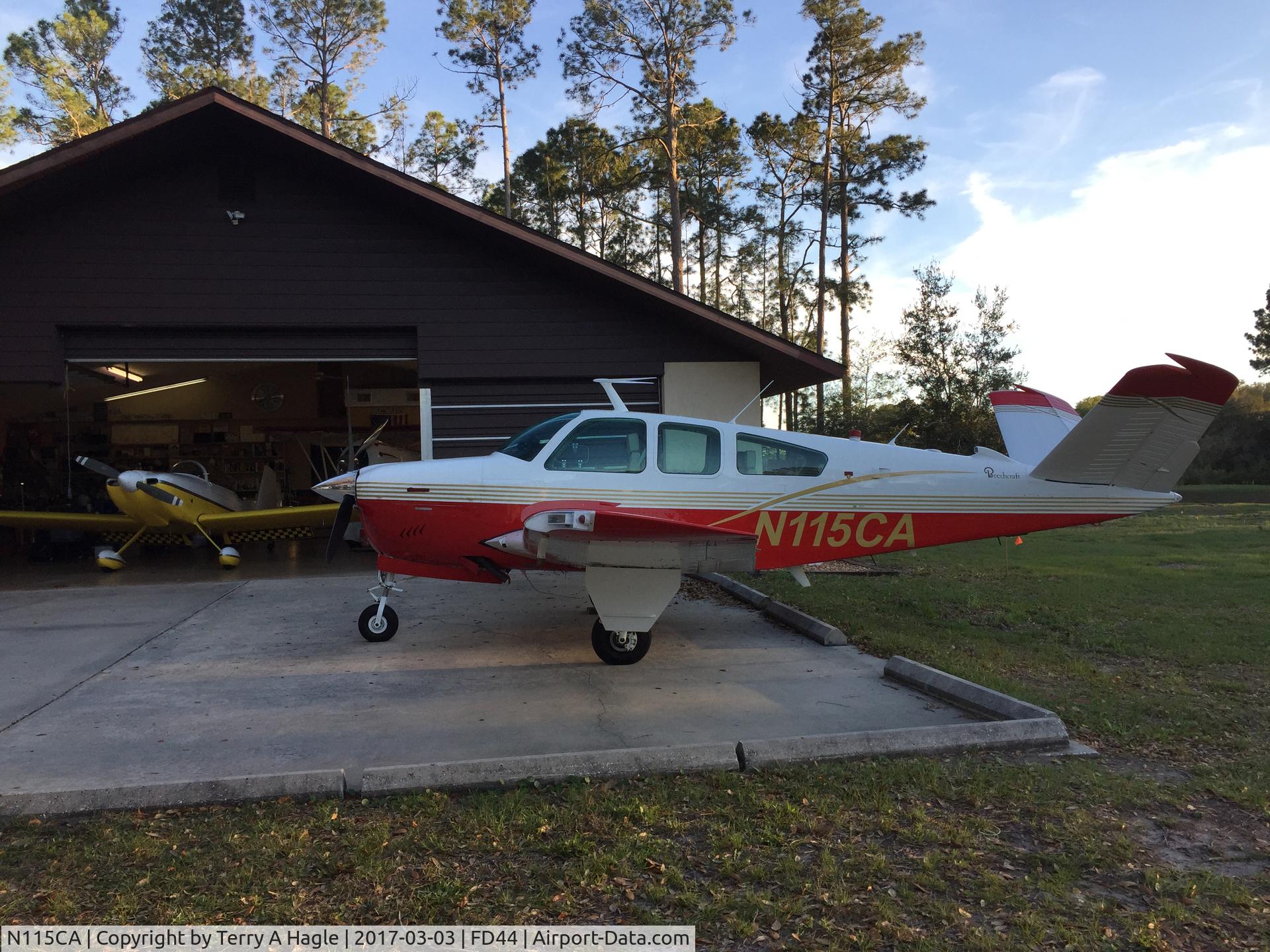N115CA, 1981 Beechcraft V35B Bonanza C/N D-10371, D-10371 at Eagle's Nest