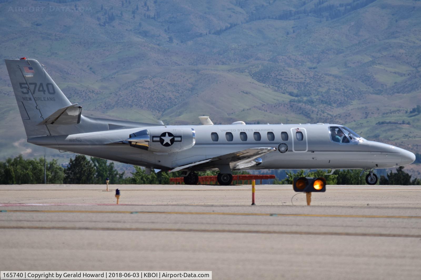 165740, 1999 Cessna UC-35C Citation Ultra C/N 560-0524, Starting take off roll on RWY 10R. USMC 4th MAW, NAS New Orleans, LA.