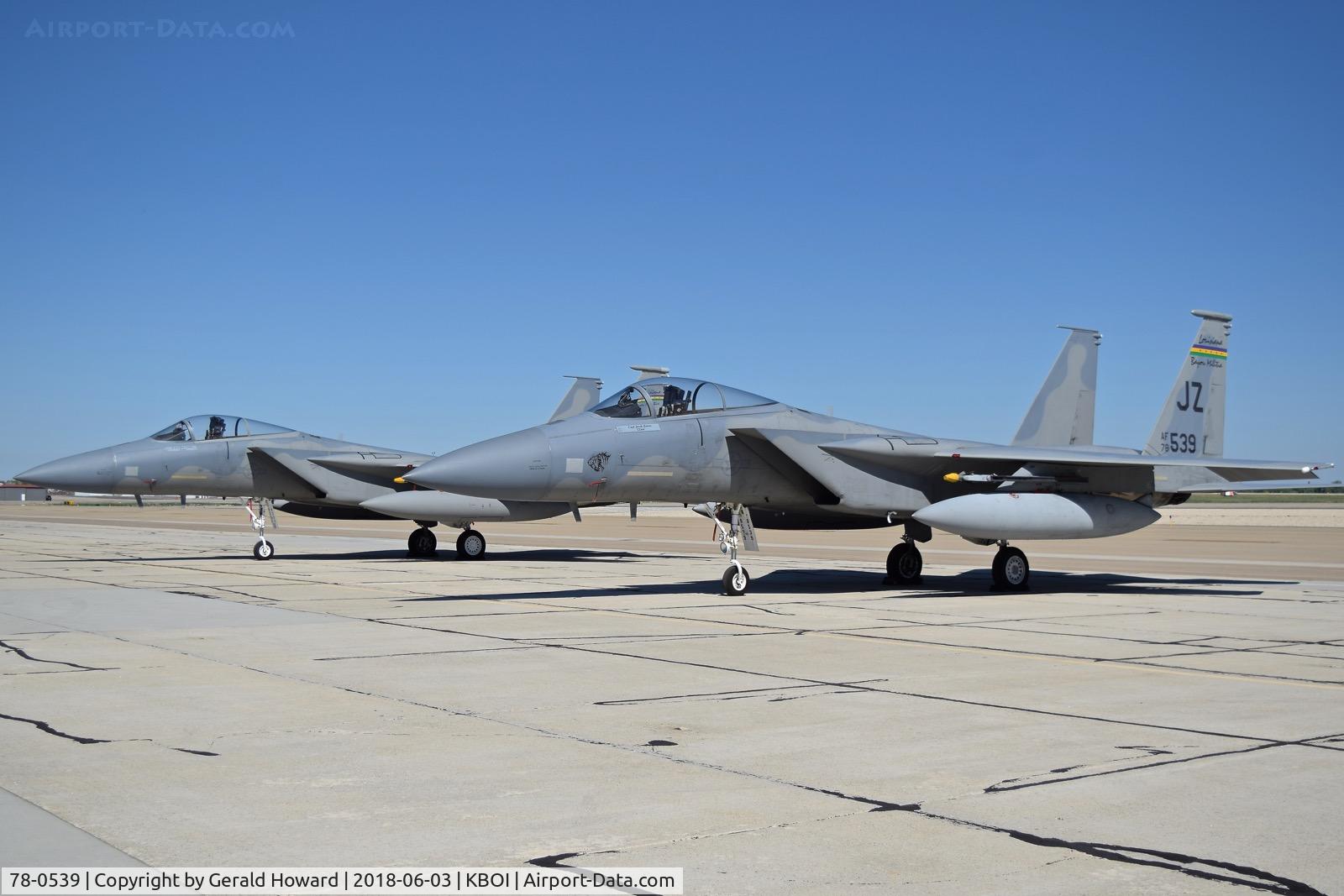 78-0539, 1978 McDonnell Douglas F-15C Eagle C/N 0529/C072, Parked on the south GA ramp.  159th FW 