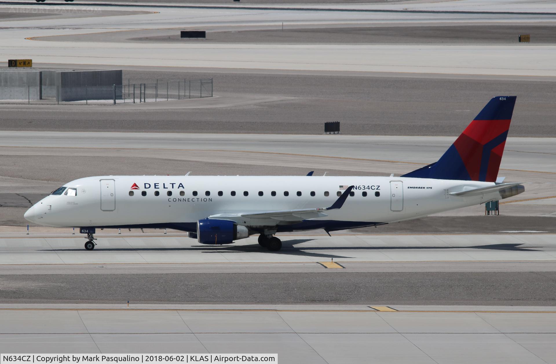 N634CZ, 2008 Embraer 175LR (ERJ-170-200LR) C/N 17000246, ERJ 170-200 LR