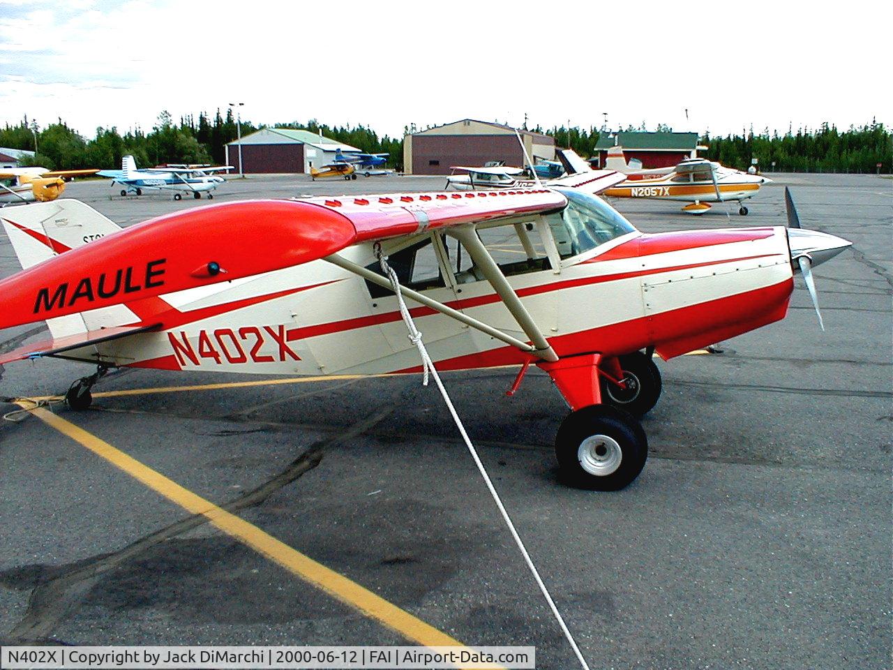 N402X, 1976 Maule M-5-235C Lunar Rocket C/N 7035C, N402X at its home in Fairbanks Alaska
