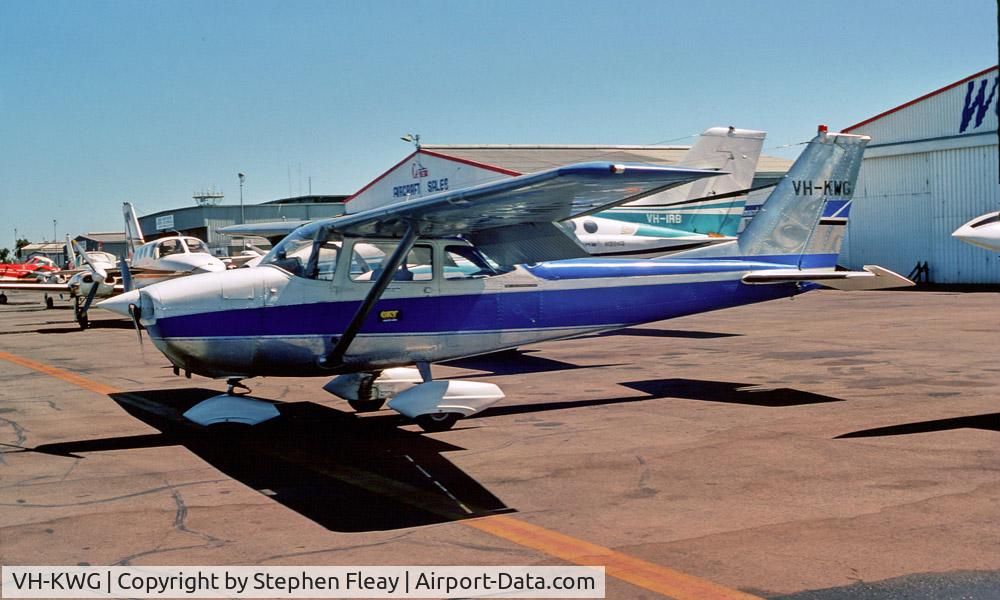 VH-KWG, 1966 Cessna 172H C/N 17254964, VH KWG at Jandakot airport near Perth Western Australia circa 1976