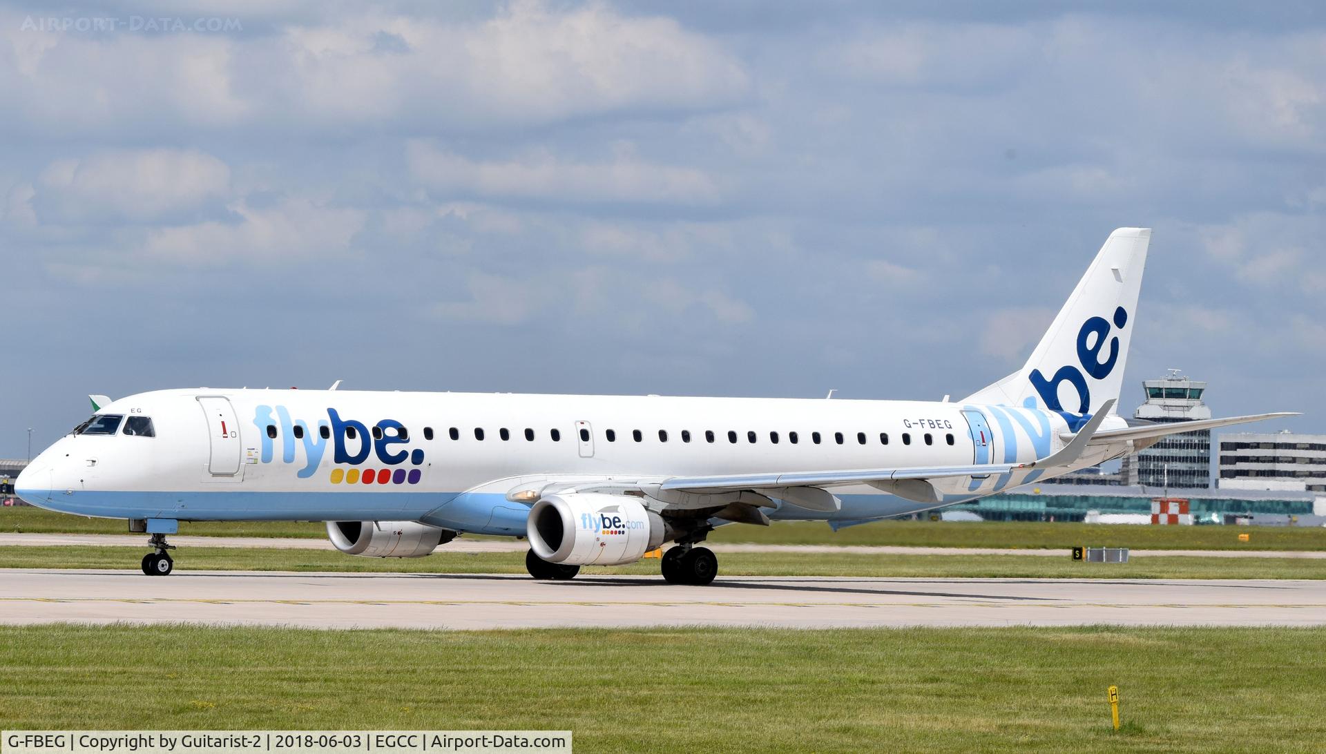 G-FBEG, 2007 Embraer 195LR (ERJ-190-200LR) C/N 19000120, At Manchester