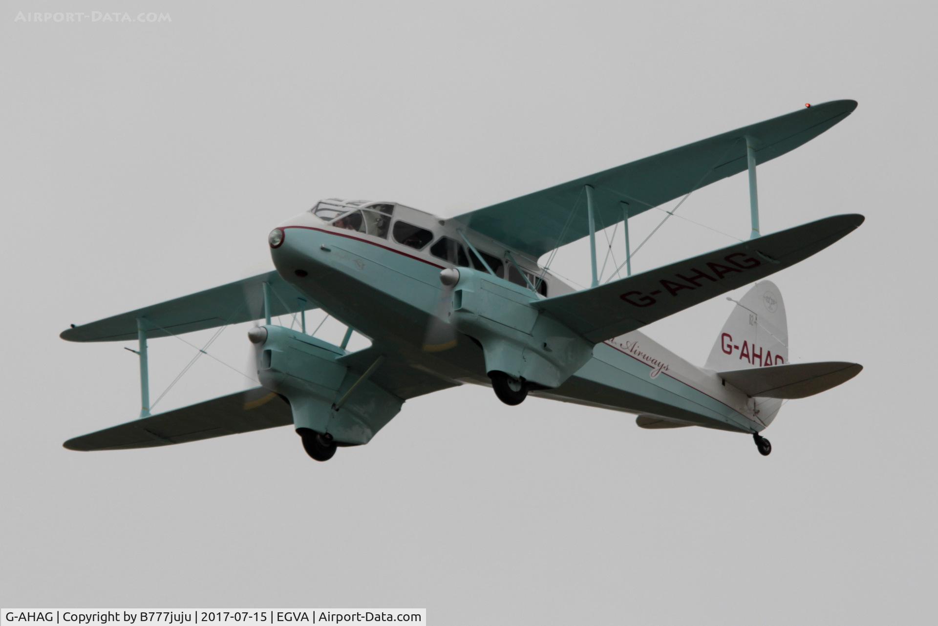 G-AHAG, 1945 De Havilland DH-89A Dominie I/Dragon Rapide C/N 6926, at TATOO 2017