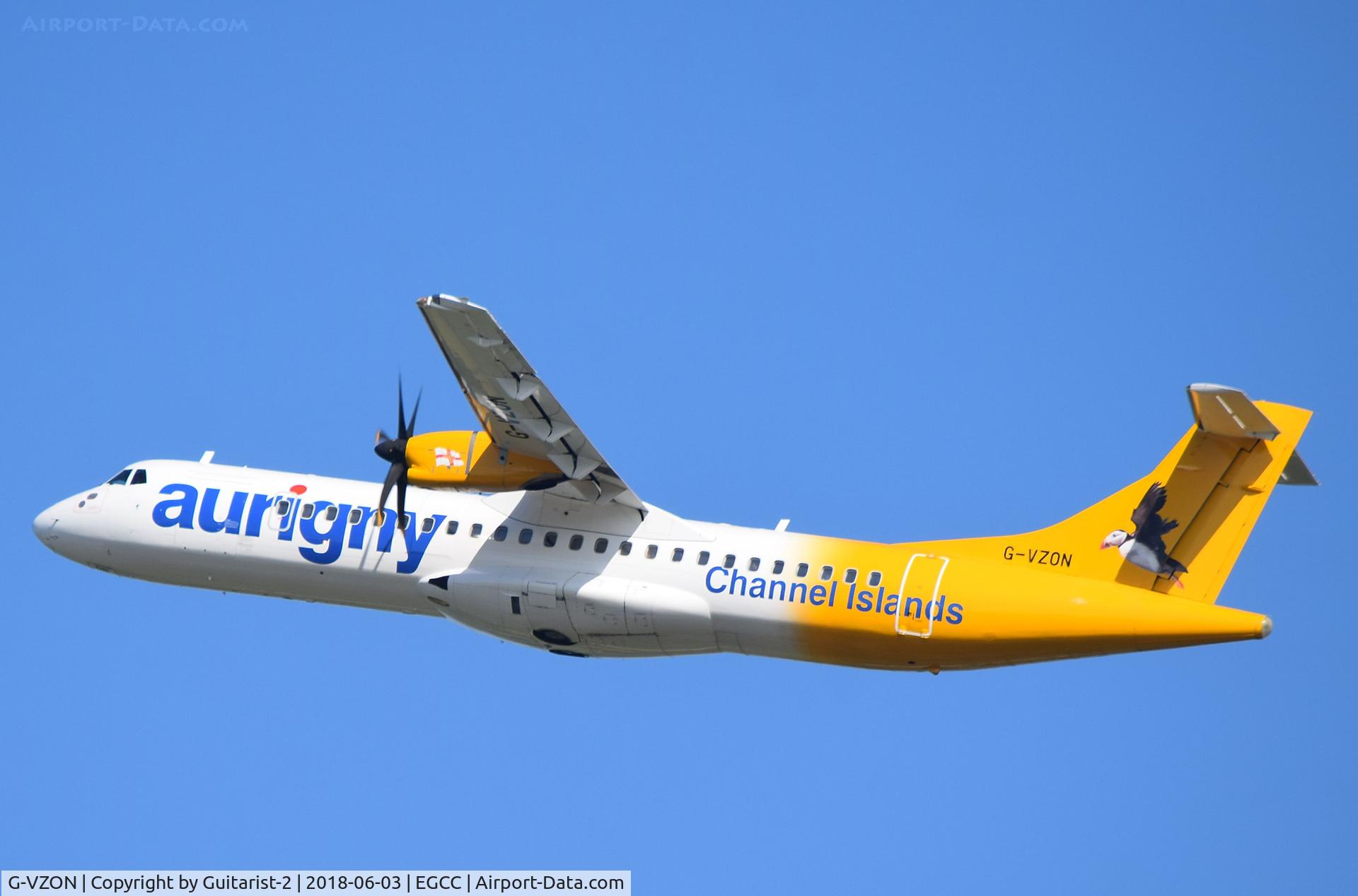 G-VZON, 2009 ATR 72-212A C/N 853, At Manchester