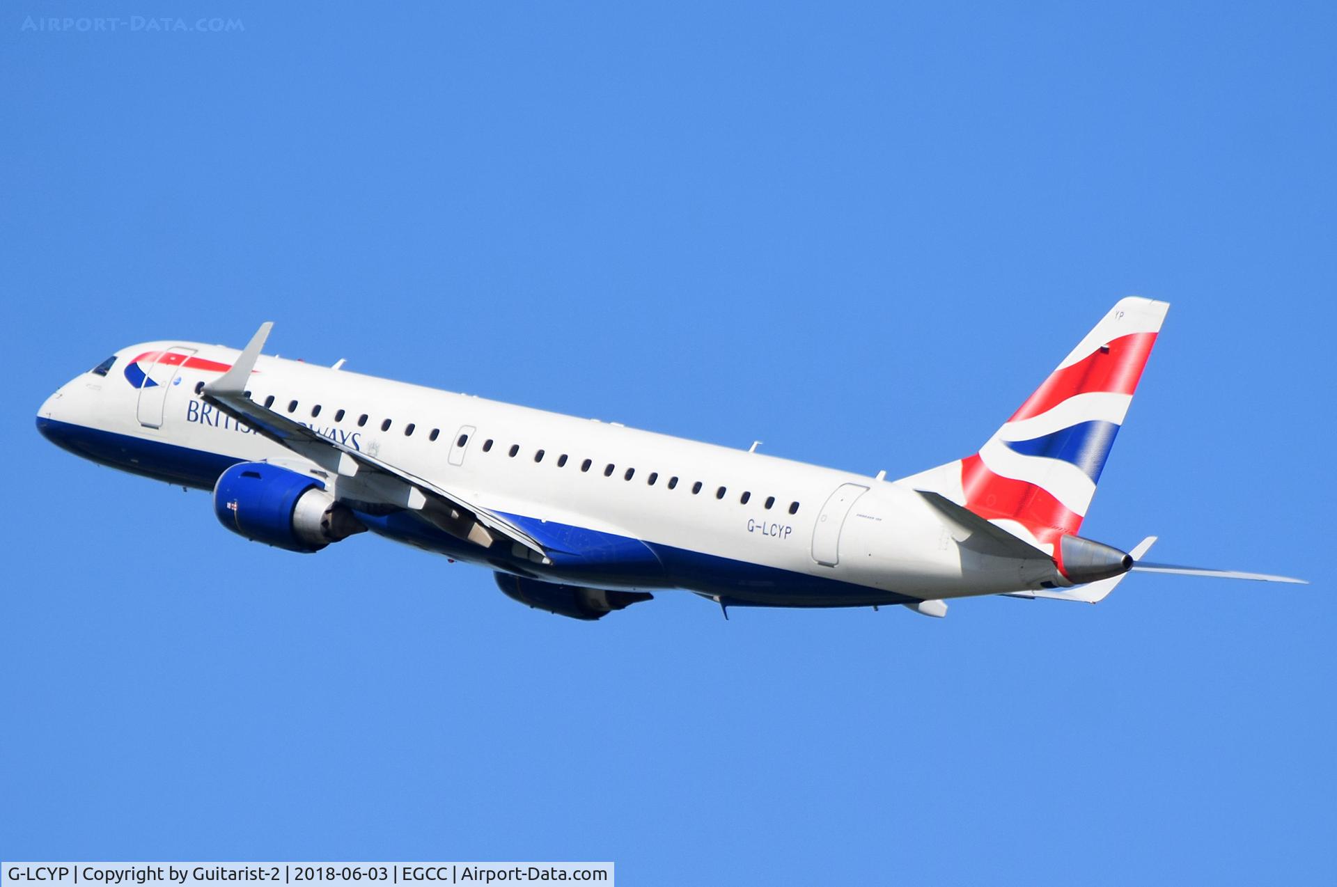 G-LCYP, 2011 Embraer 190SR (ERJ-190-100SR) C/N 19000443, At Manchester