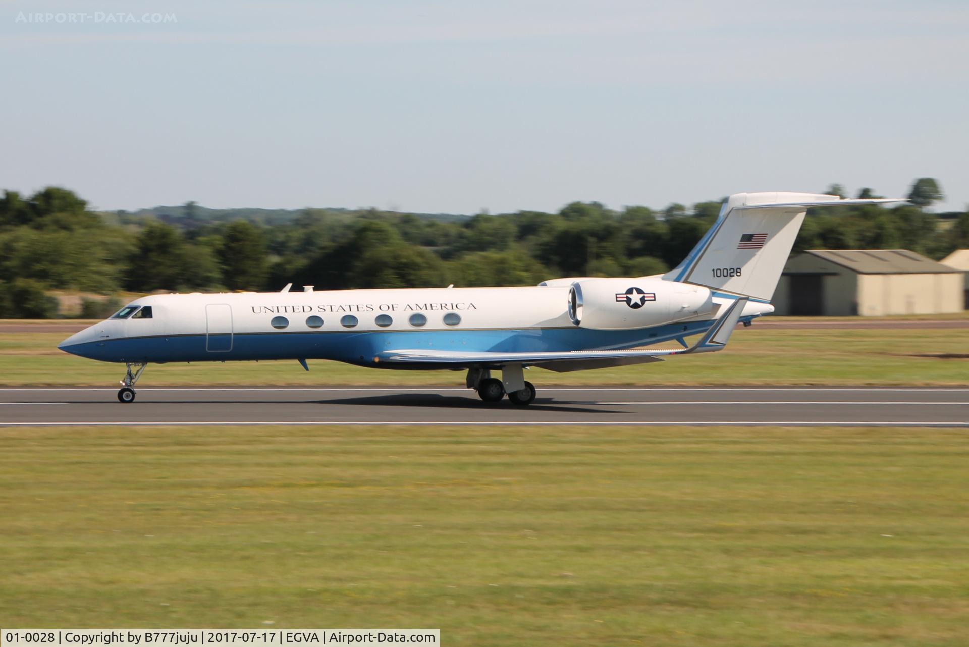01-0028, 2001 Gulfstream Aerospace VC-37A (Gulfstream V) C/N 620, ay TATOO 2017