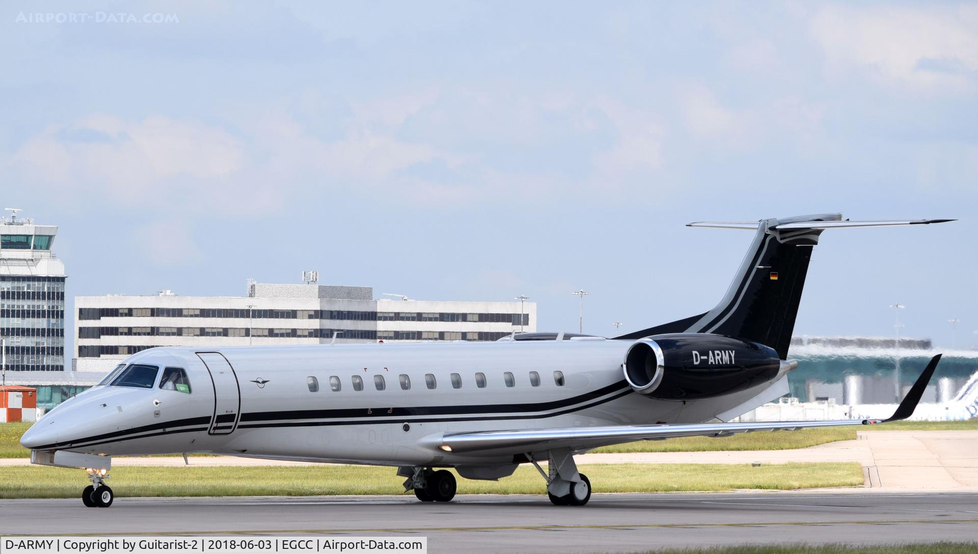 D-ARMY, 2017 Embraer EMB-135BJ Legacy C/N 14501229, At Manchester