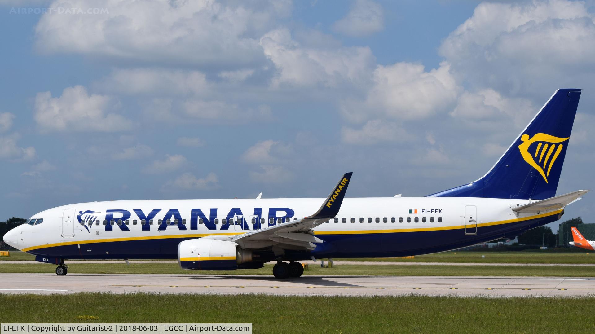 EI-EFK, 2009 Boeing 737-8AS C/N 37537, At Manchester