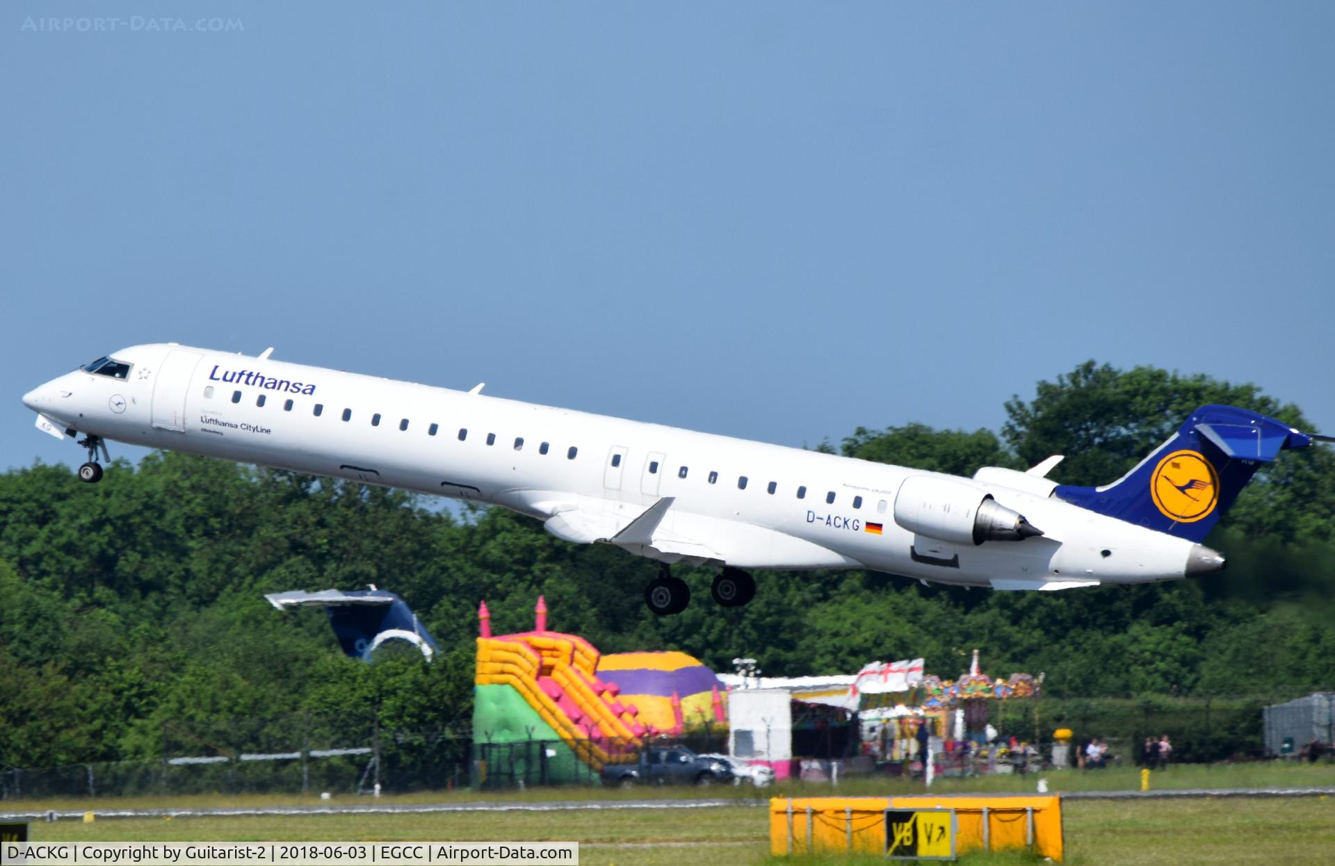 D-ACKG, 2006 Bombardier CRJ-900LR (CL-600-2D24) C/N 15084, At Manchester