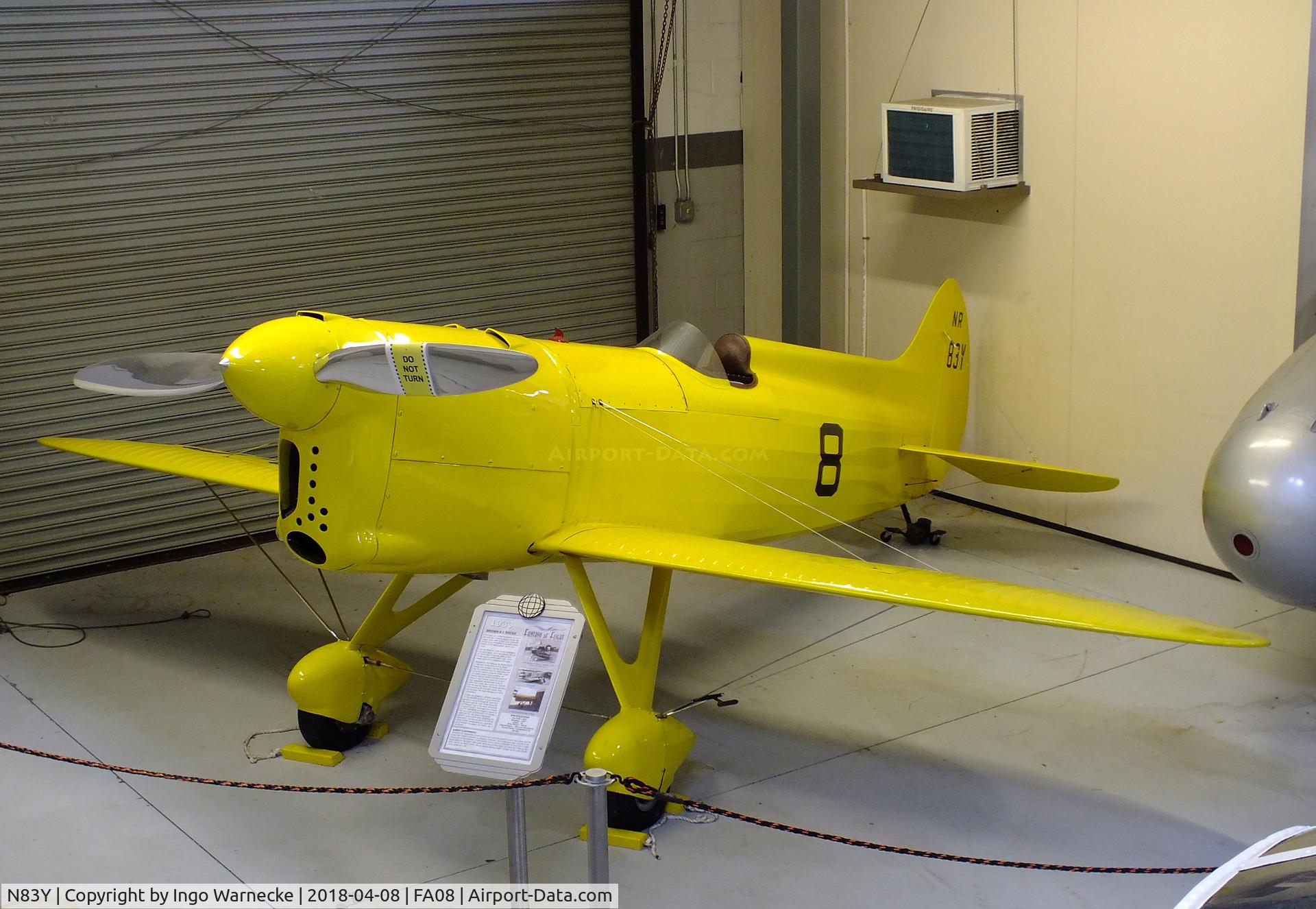 N83Y, 1933 Brown Racer C/N 3, Brown B-1 Racer at the Fantasy of Flight Museum, Polk City FL