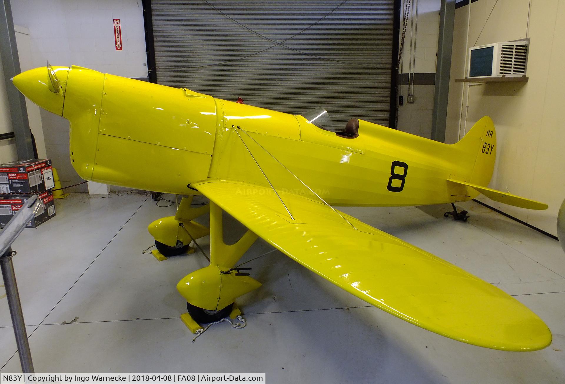 N83Y, 1933 Brown Racer C/N 3, Brown B-1 Racer at the Fantasy of Flight Museum, Polk City FL