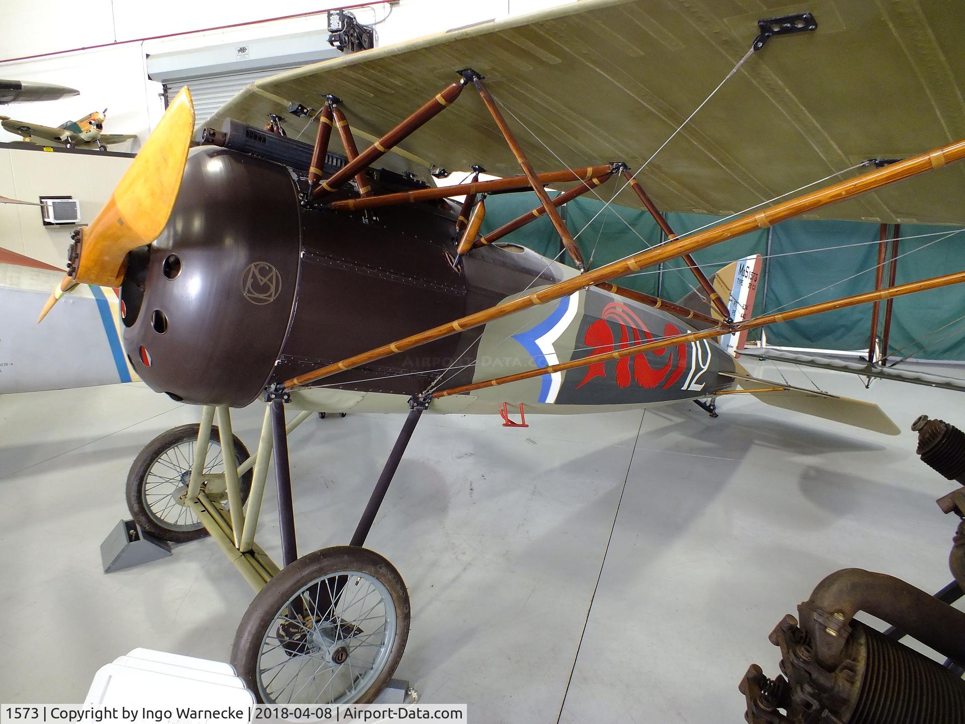 1573, 1918 Morane A-1 C/N Unknown, Morane-Saulnier A1 at the Fantasy of Flight Museum, Polk City FL
