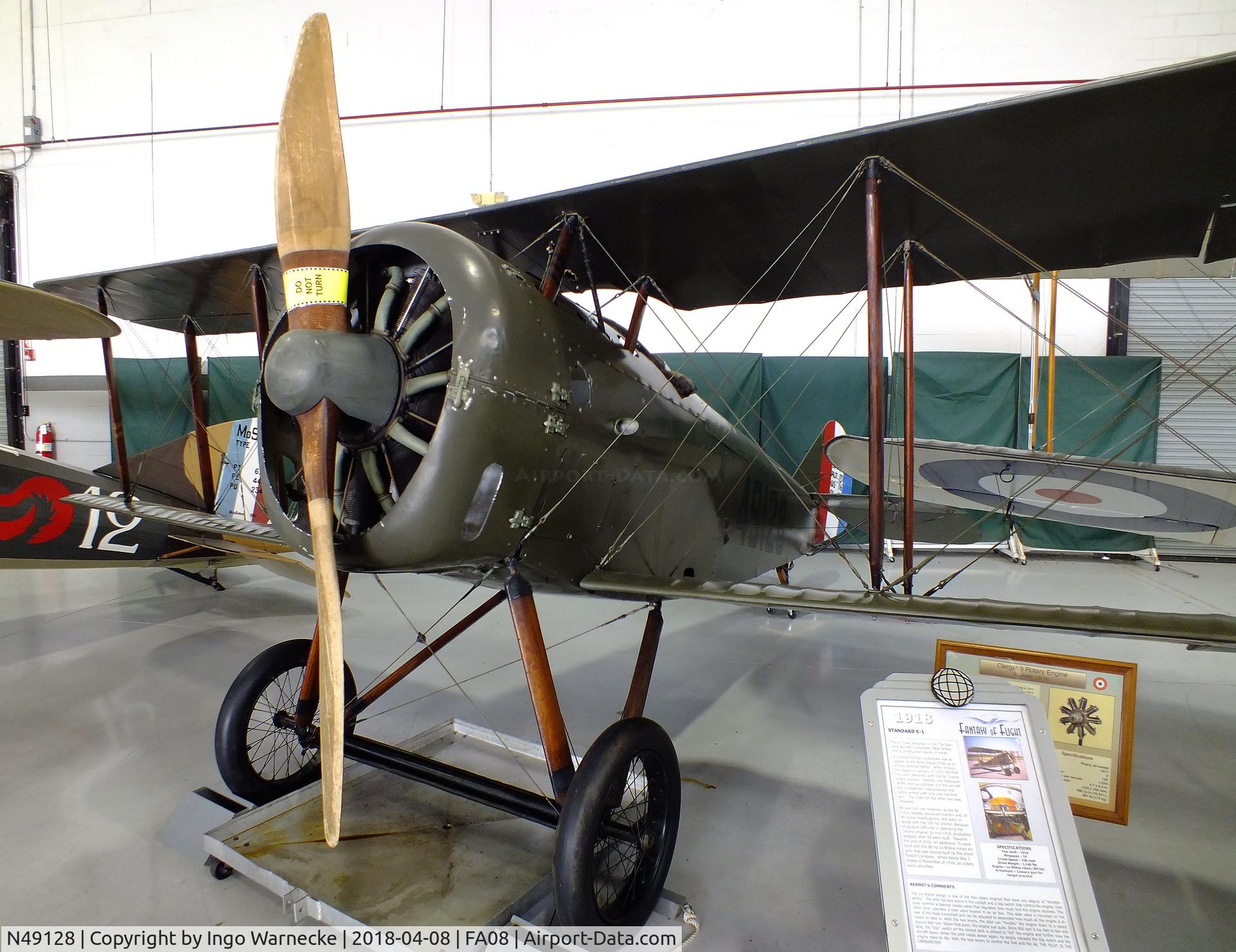 N49128, Standard E-1 C/N 49128, Standard E-1 at the Fantasy of Flight Museum, Polk City FL