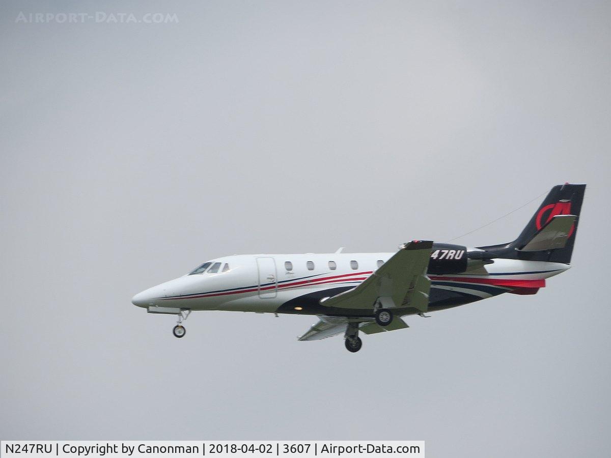N247RU, 2017 Cessna 560XL C/N 560-6241, Landing