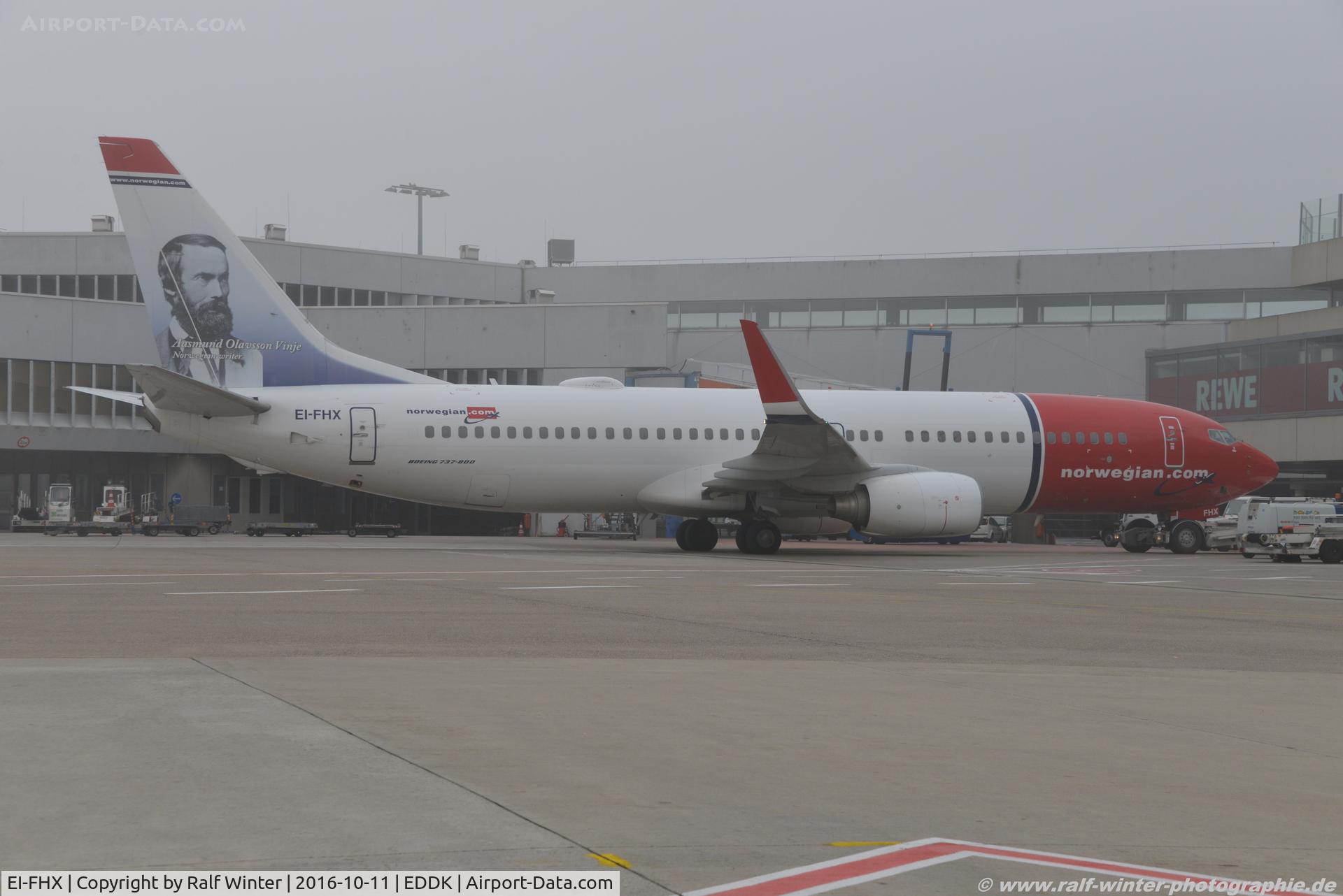 EI-FHX, 2010 Boeing 737-8JP C/N 40866, Boeing 737-8JP(W) - IBK Norwegian International - 40866 - EI-FHX - 11.10.2016 - CGN