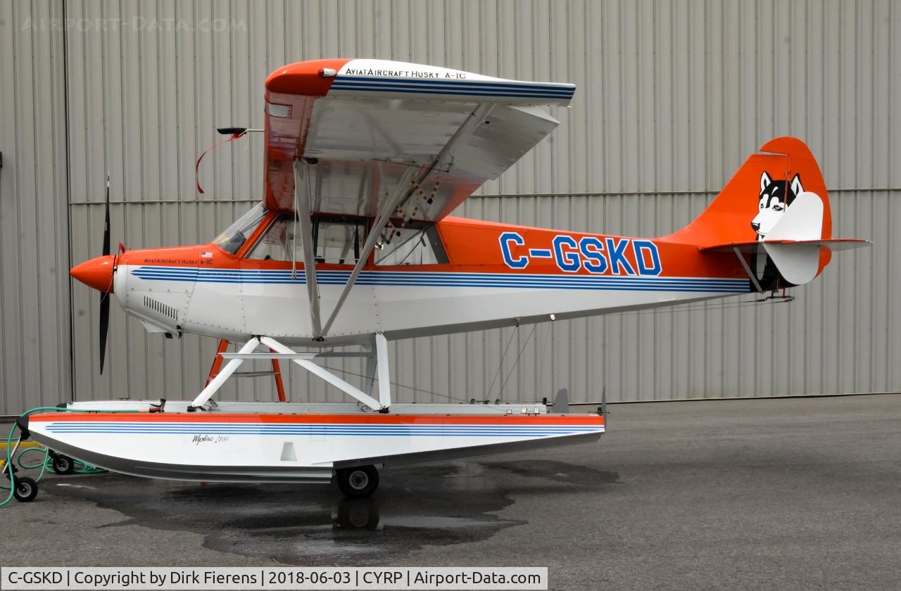 C-GSKD, 2014 Aviat A-1C-180 Husky C/N 3217, Park at airport.