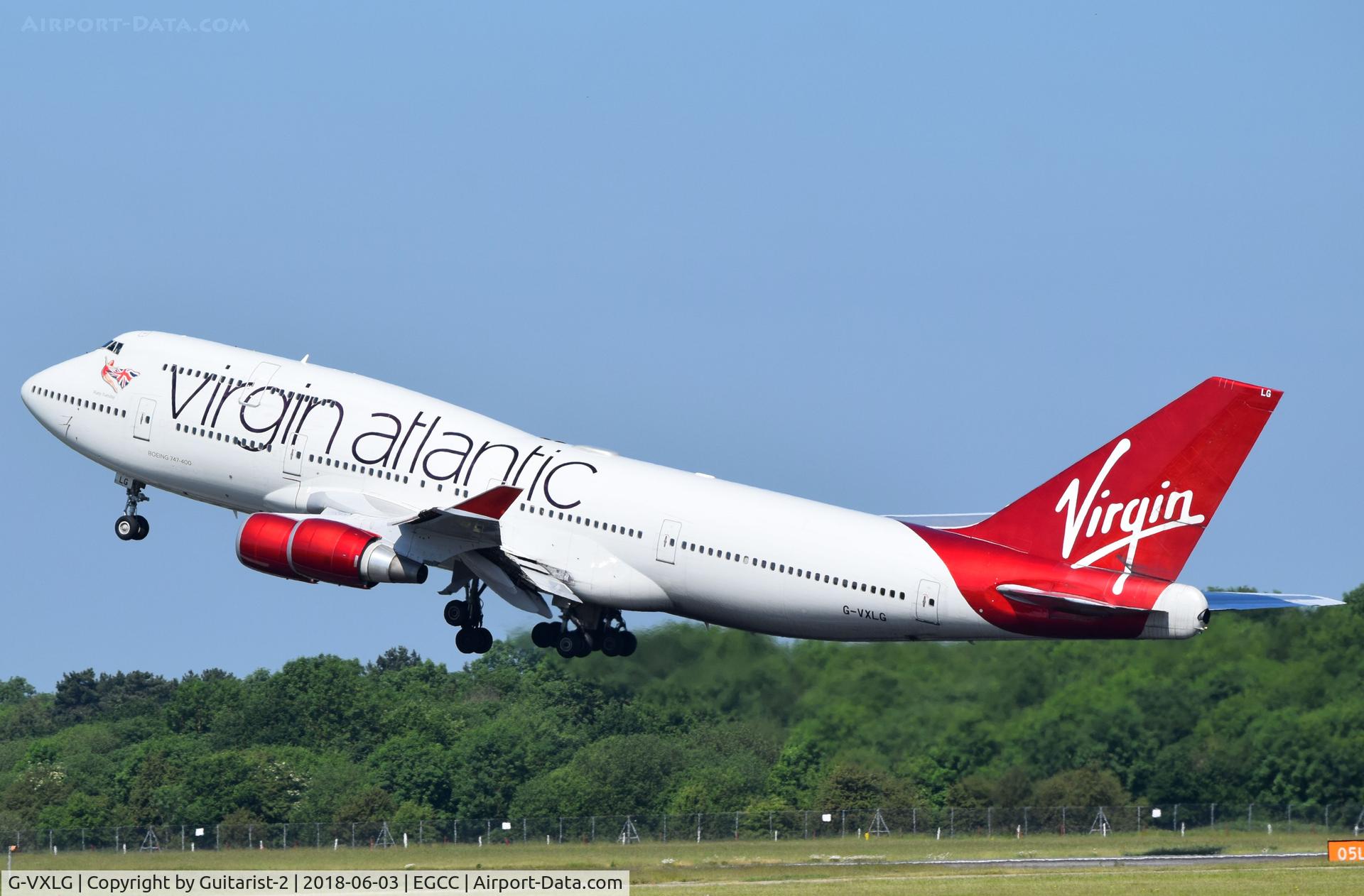 G-VXLG, 1998 Boeing 747-41R C/N 29406, At Manchester