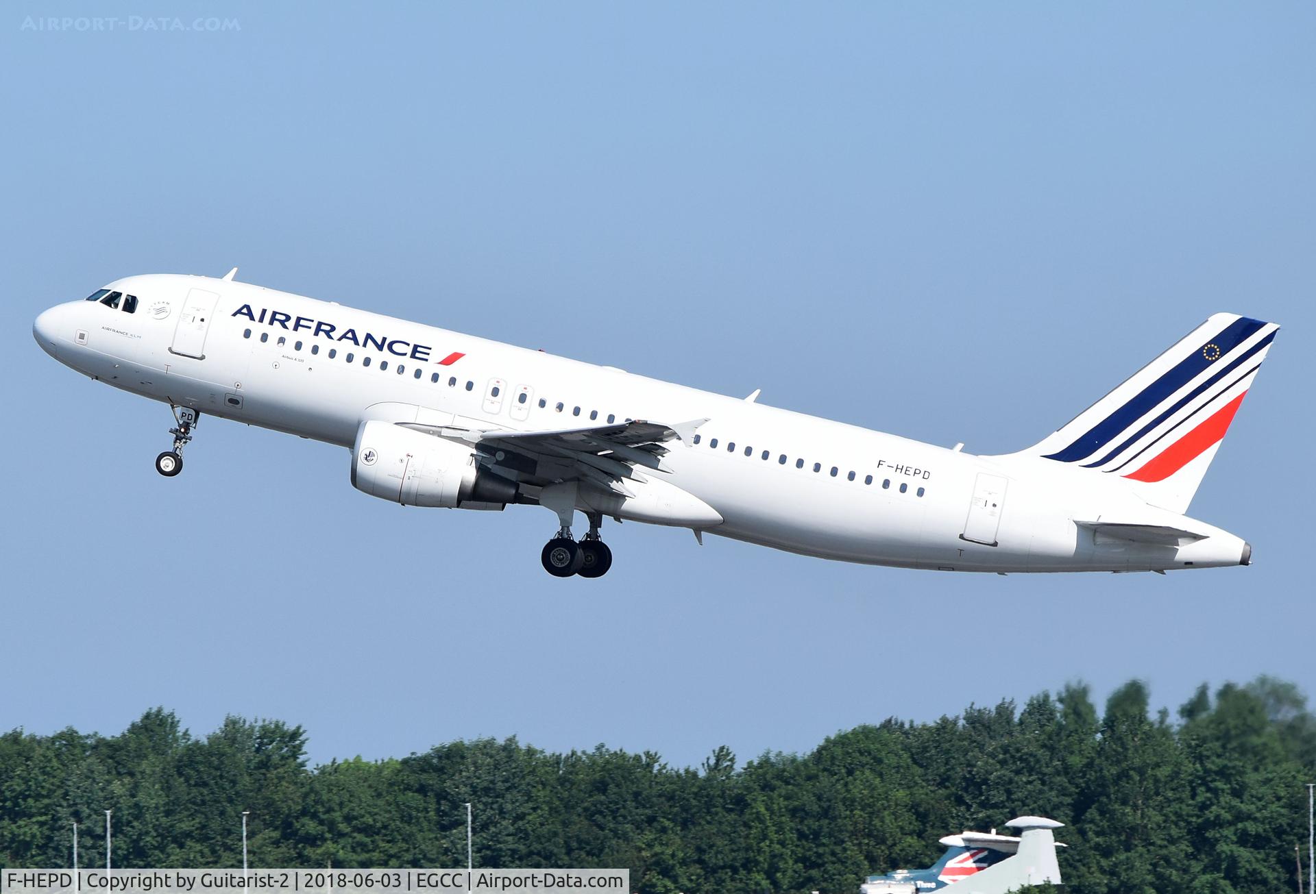 F-HEPD, 2010 Airbus A320-214 C/N 4295, At Manchester