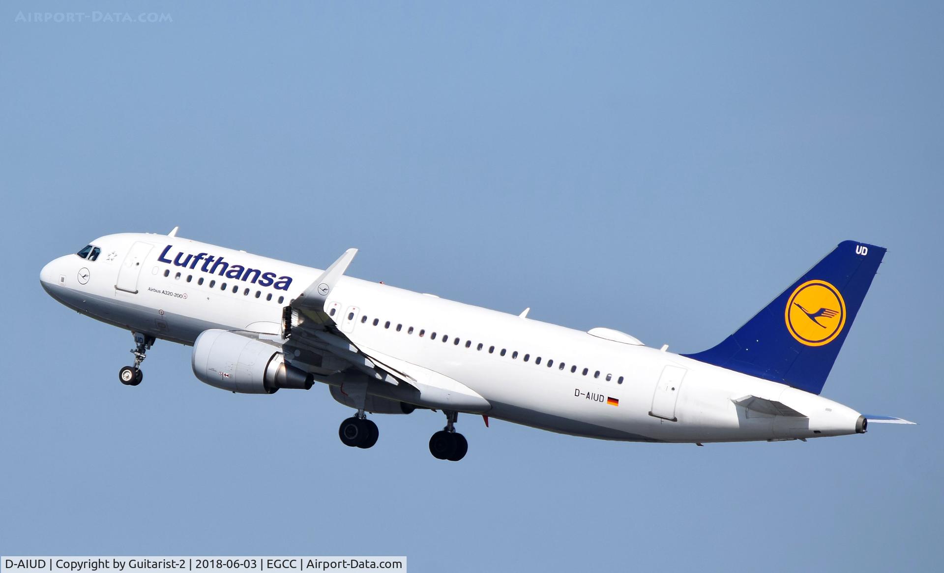 D-AIUD, 2014 Airbus A320-214 C/N 6033, At Manchester