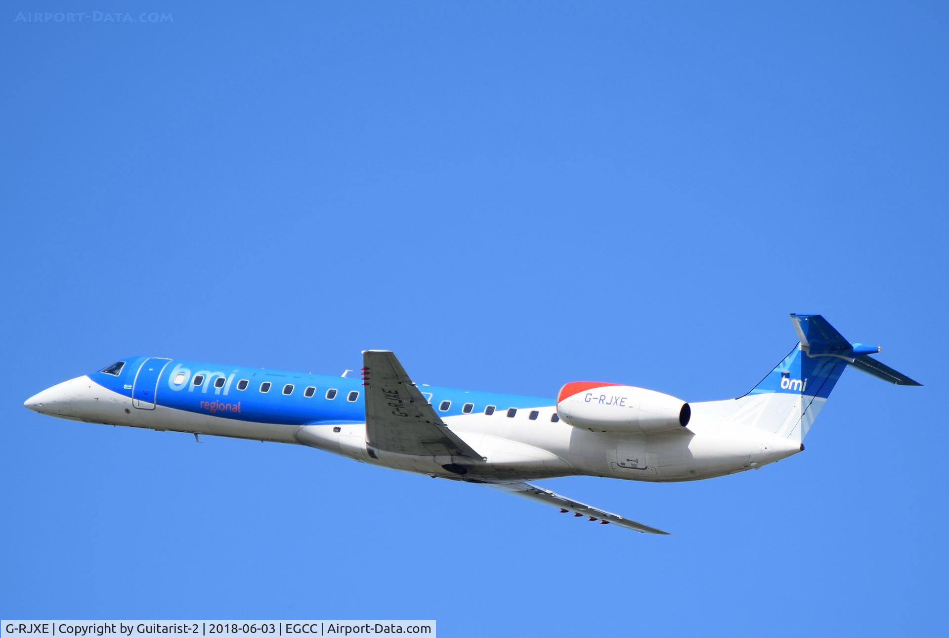 G-RJXE, 2000 Embraer EMB-145EP (ERJ-145EP) C/N 145245, At Manchester