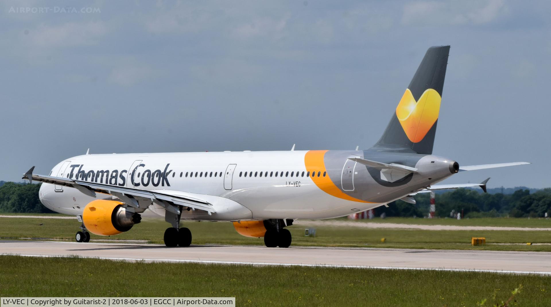 LY-VEC, 2007 Airbus A321-211 C/N 3267, At Manchester