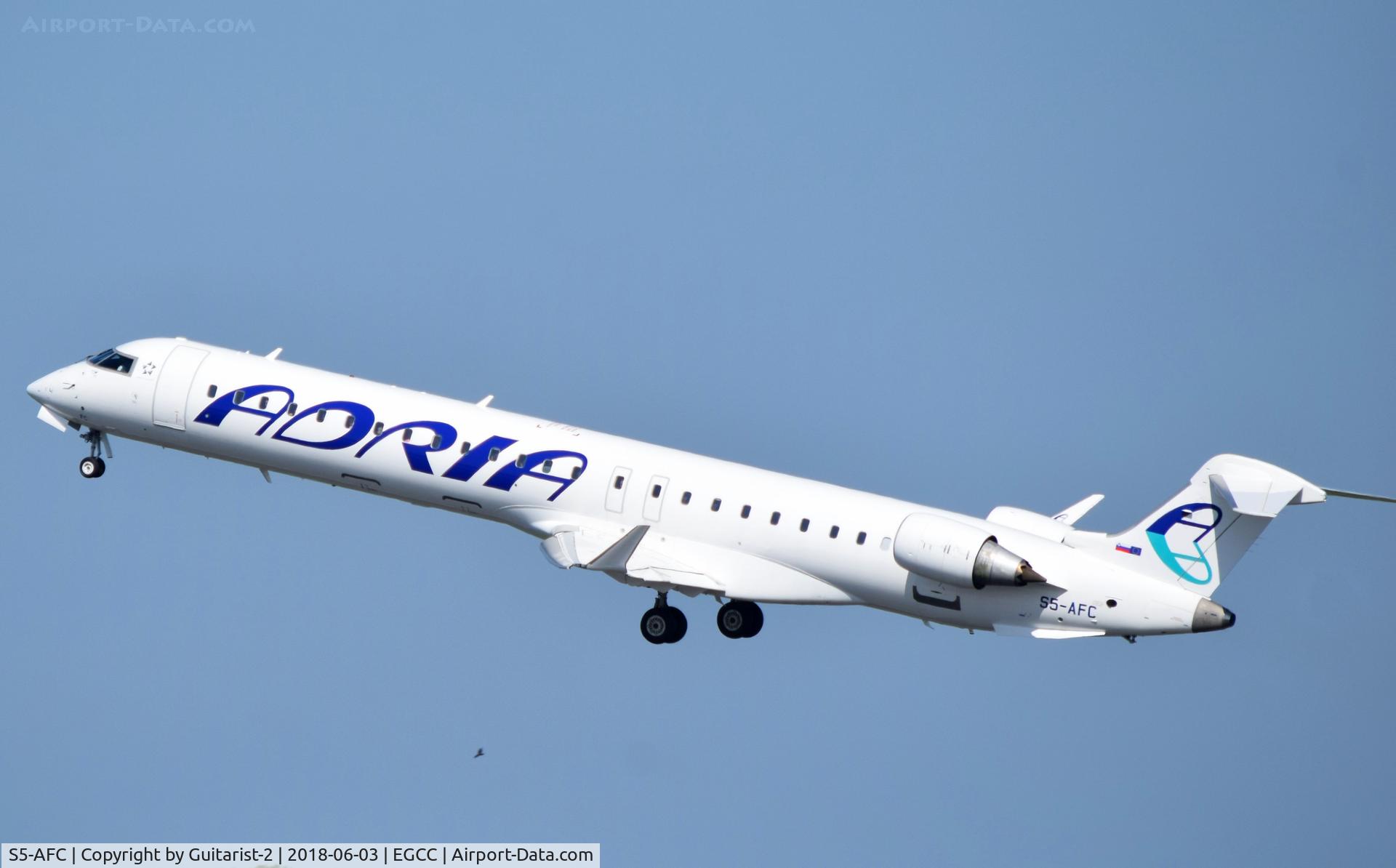 S5-AFC, 2006 Bombardier CRJ 900LR (CL-600-2D24) C/N 15090, At Manchester
