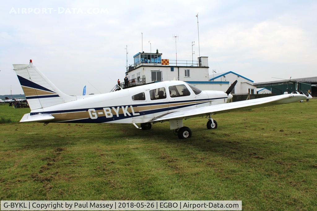 G-BYKL, 1979 Piper PA-28-181 Cherokee Archer II C/N 28-8090162, Visitor to Wolverhampton. Ex:-HB-PFB,N8129Y.