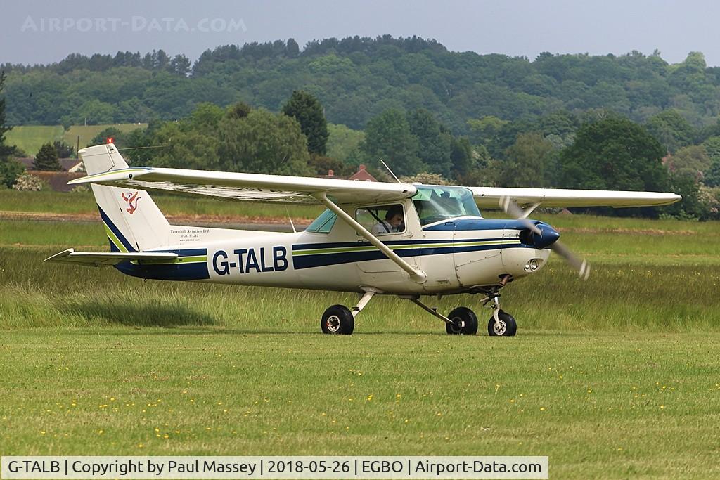 G-TALB, 1980 Cessna 152 C/N 152-83767, Visitor to Wolverhampton. Owned by Tatenhill Aviation Ltd.
Ex:-G-BORO,N5130B.