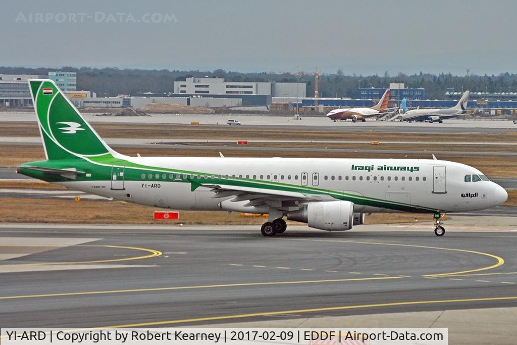 YI-ARD, 2013 Airbus A320-214 C/N 5464, Taxiing for departure