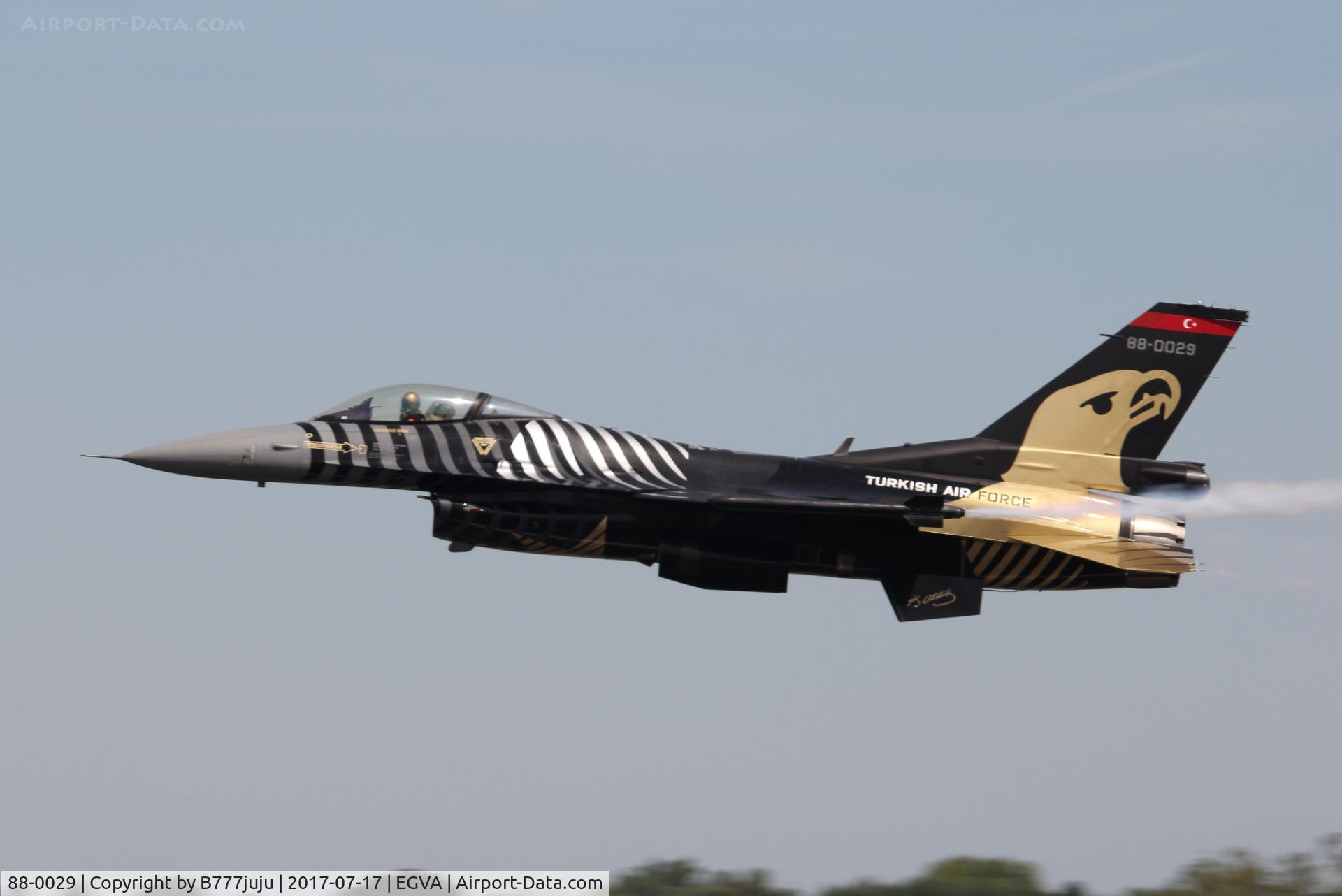 88-0029, TAI (Turkish Aerospace Industries) F-16C Fighting Falcon C/N 4R-31, at TATOO 2017
