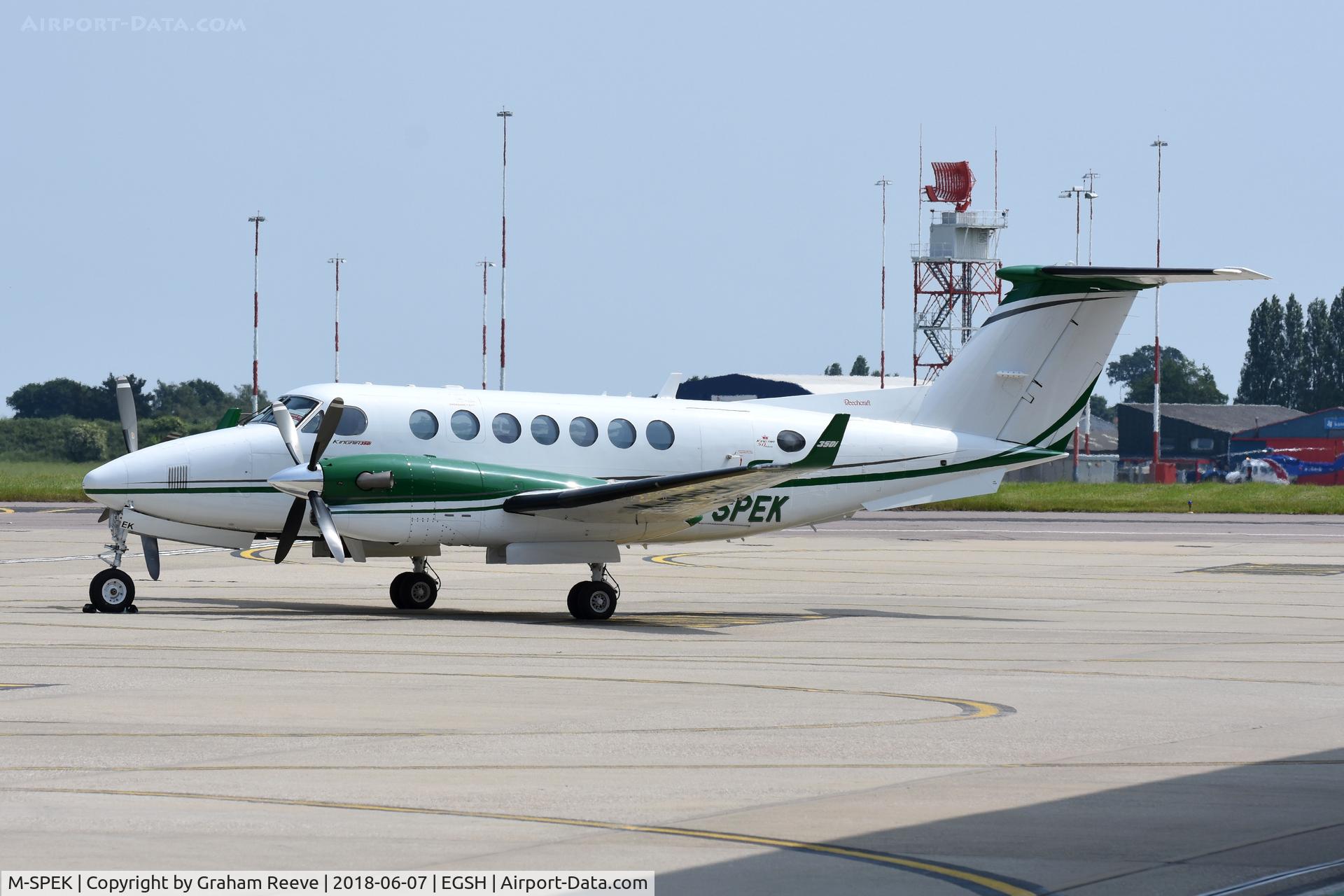 M-SPEK, 2013 Beech B300 (B350i) King Air King Air C/N FL-959, Parked at Norwich.