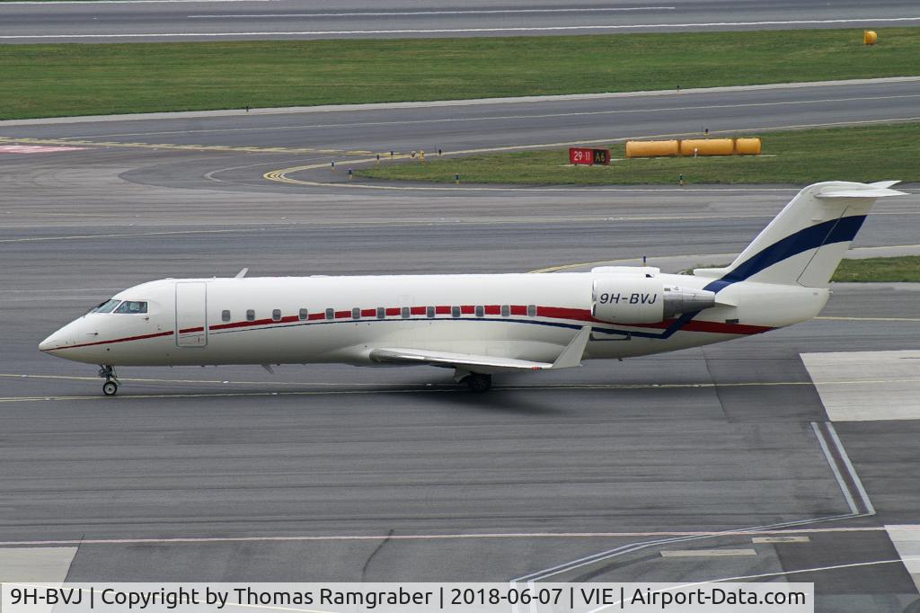 9H-BVJ, 2007 Bombardier Challenger 850 (CL-600-2B19) C/N 8071, Blue Square Canadair Regionaljet 850