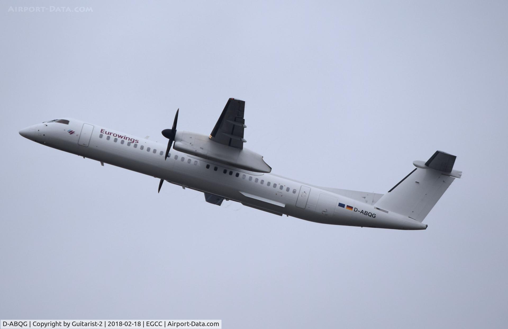 D-ABQG, 2009 De Havilland Canada DHC-8-402Q Dash 8 C/N 4250, At Manchester