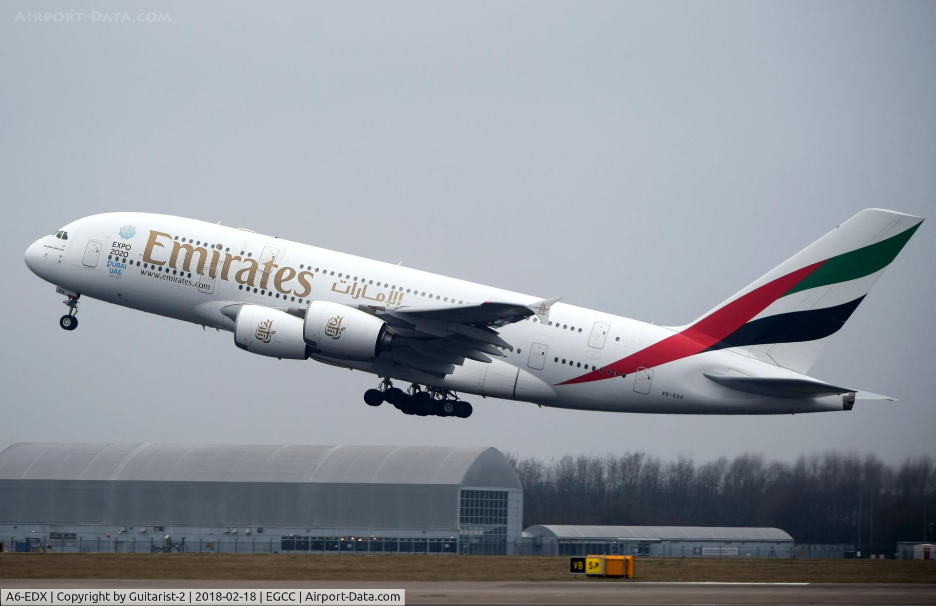 A6-EDX, 2012 Airbus A380-861 C/N 105, At Manchester