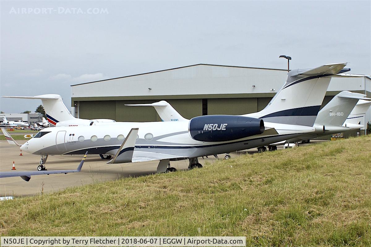 N50JE, 1999 Gulfstream G-V C/N 567, at London Luton